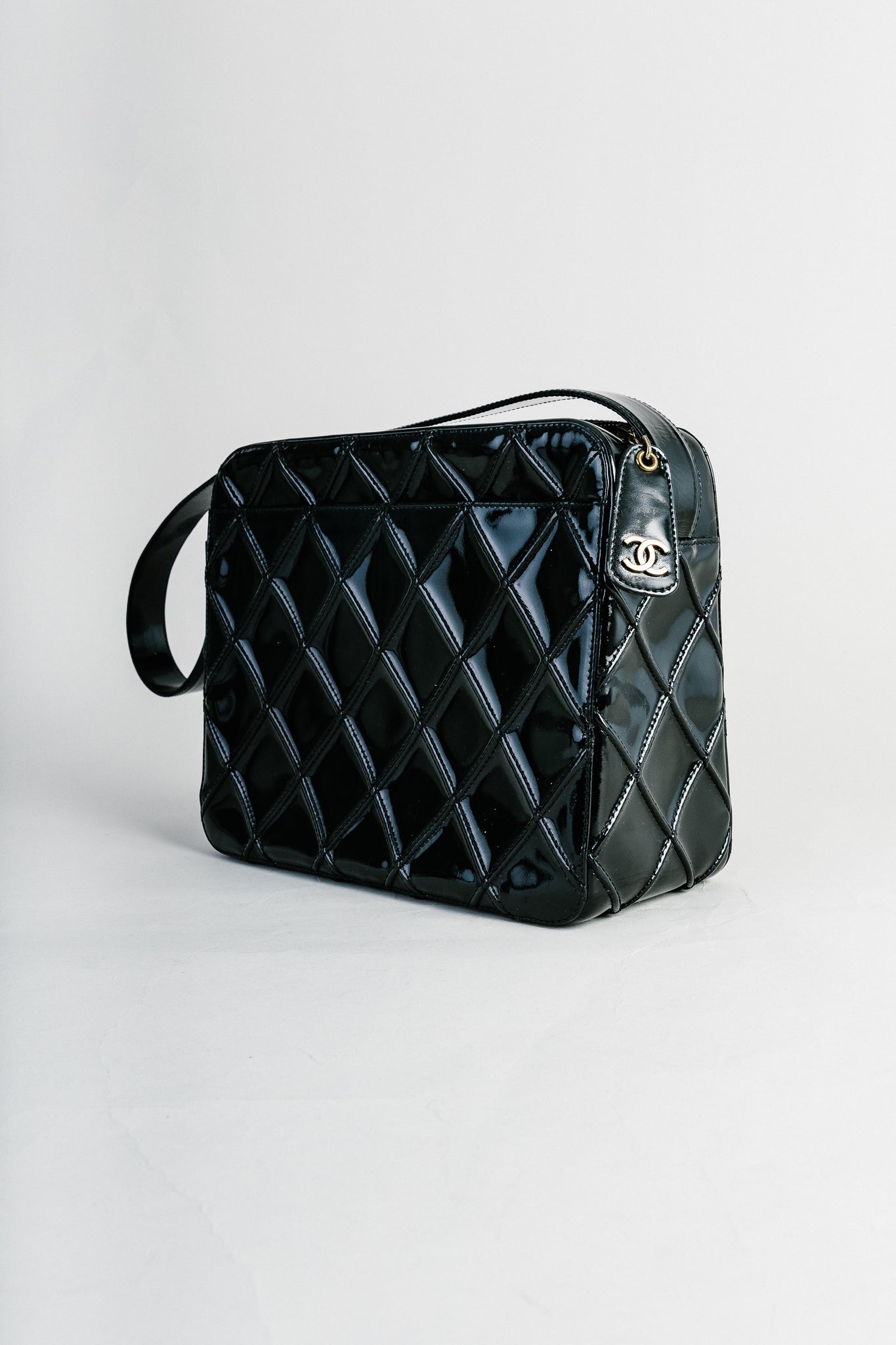 Chanel Bicolole Shoulder Bag Patent Leather