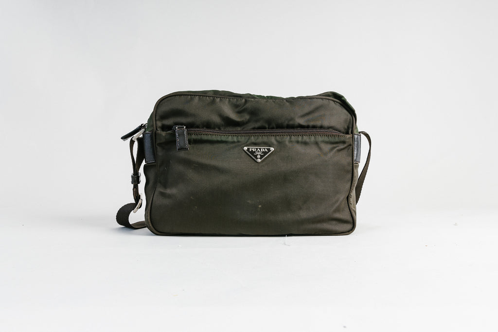 Prada Messenger Bag Khaki Green