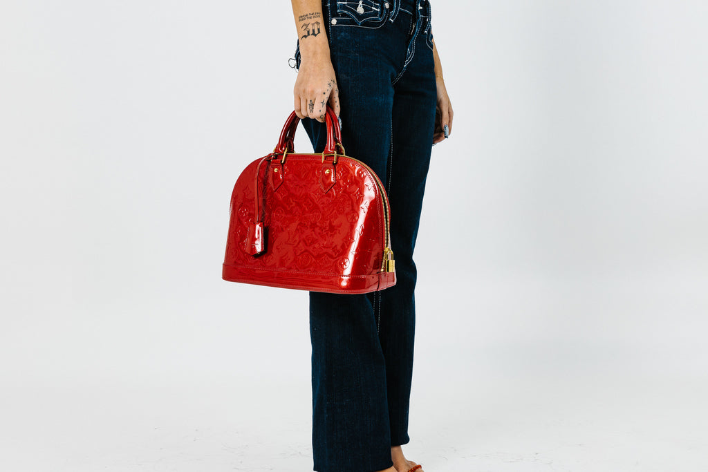 Louis Vuitton Alma PM Red Bag