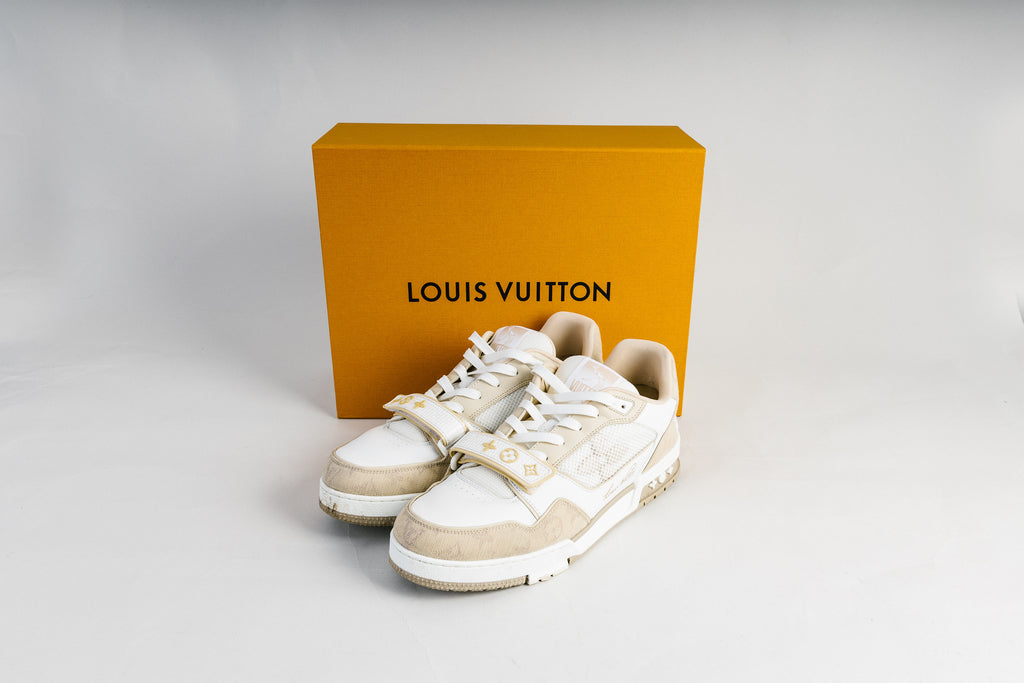 Louis Vuitton LV Trainer Sneaker Beige LV9.5 (fits US10.5-11)