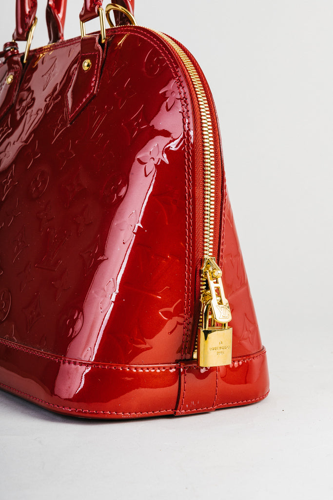 Louis Vuitton Alma PM Red Bag