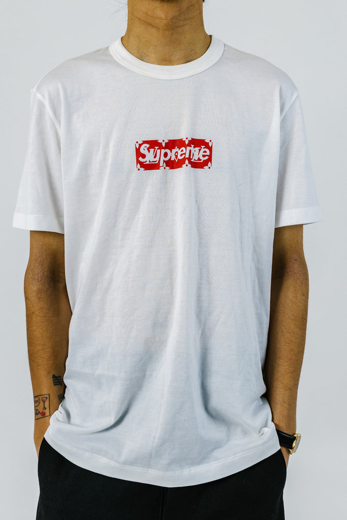 Supreme x Louis Vuitton Box Logo Tee White Size S