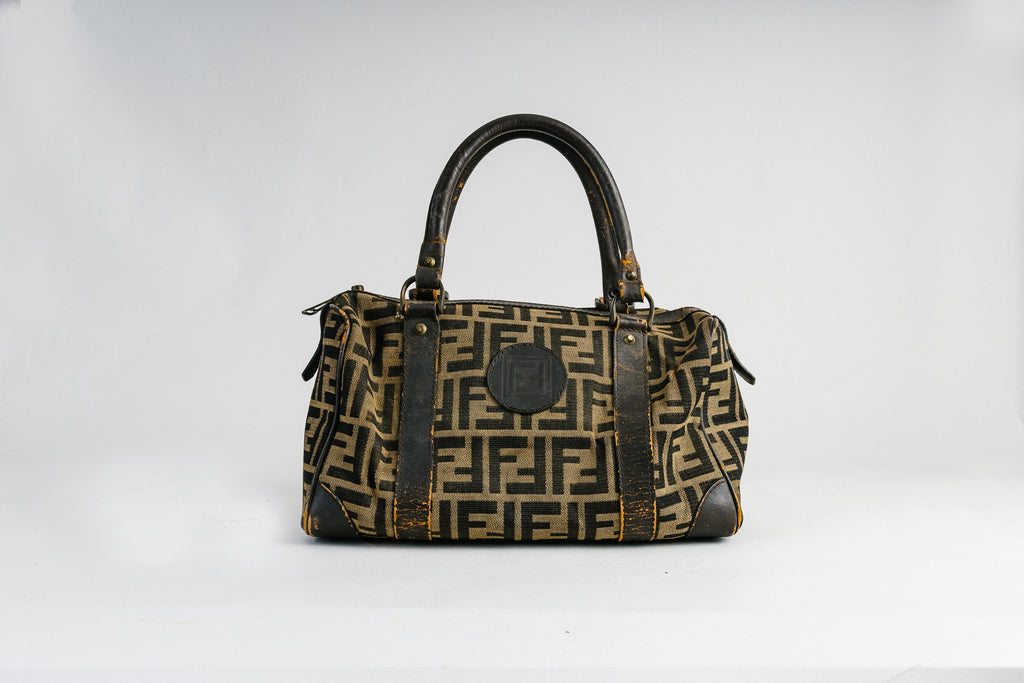 Fendi Zucca Print Canvas Hand Bag