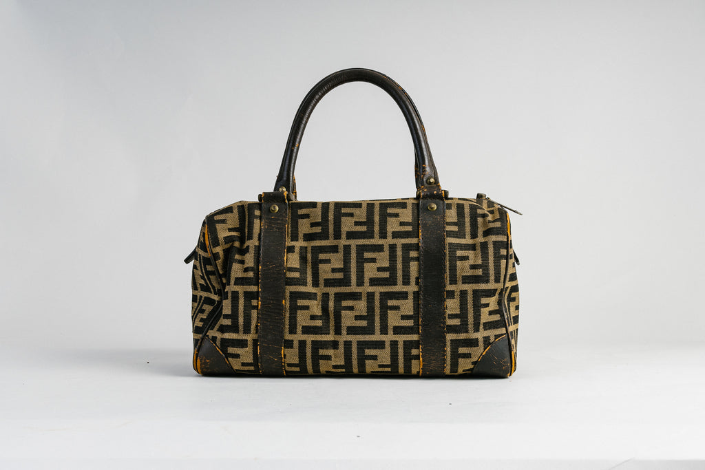 Fendi Zucca Print Canvas Hand Bag