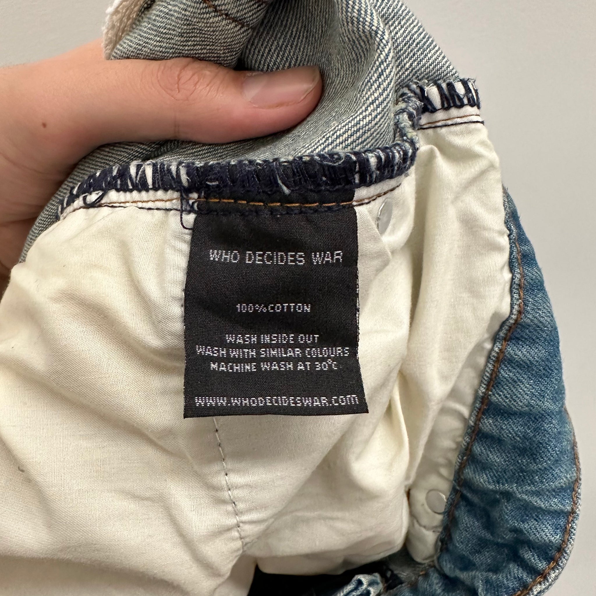 Who Decides War Patchwork Multi Colour Jeans Size 36