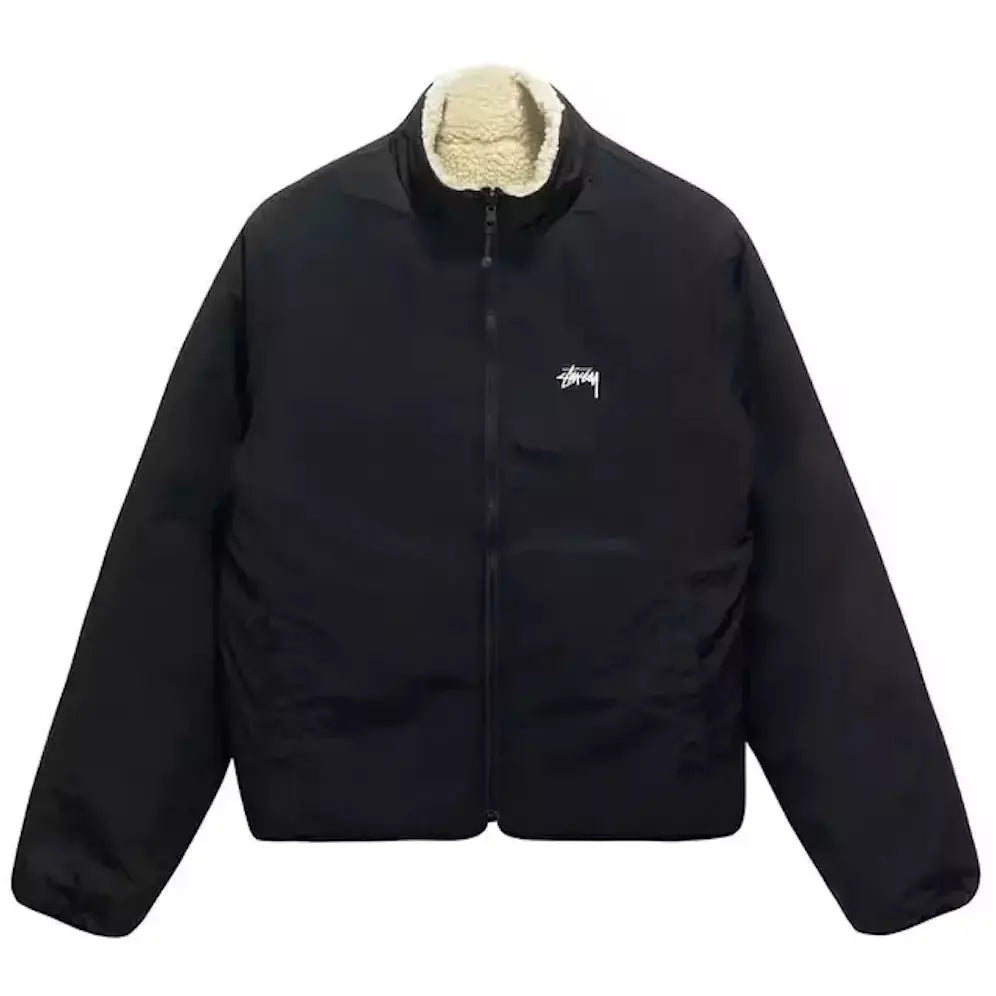 Stussy 8 Ball Sherpa Reversible Jacket (Natural)