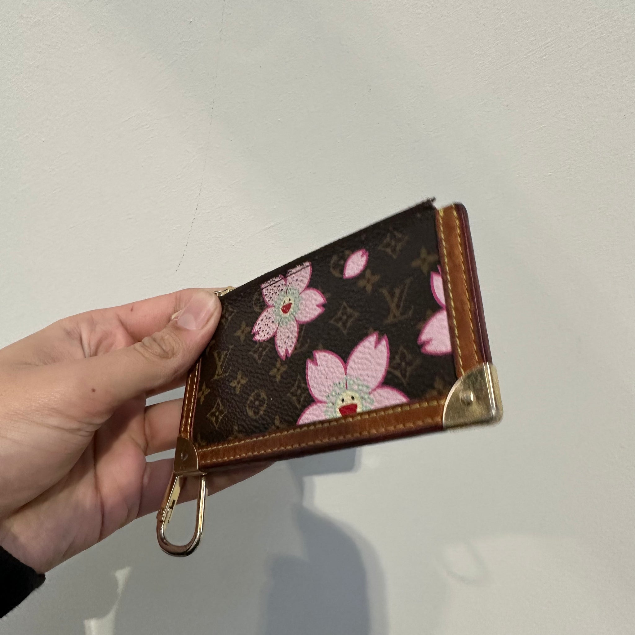 Louis Vuitton Coin Case Monogram Cherry Blossom Pochette Cle Takashi Murakami