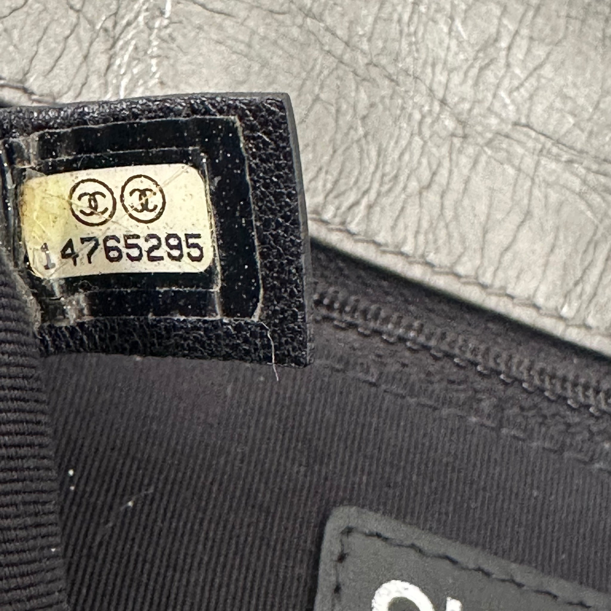 Chanel Grey Quilted Leather Chain Around Flap Bag