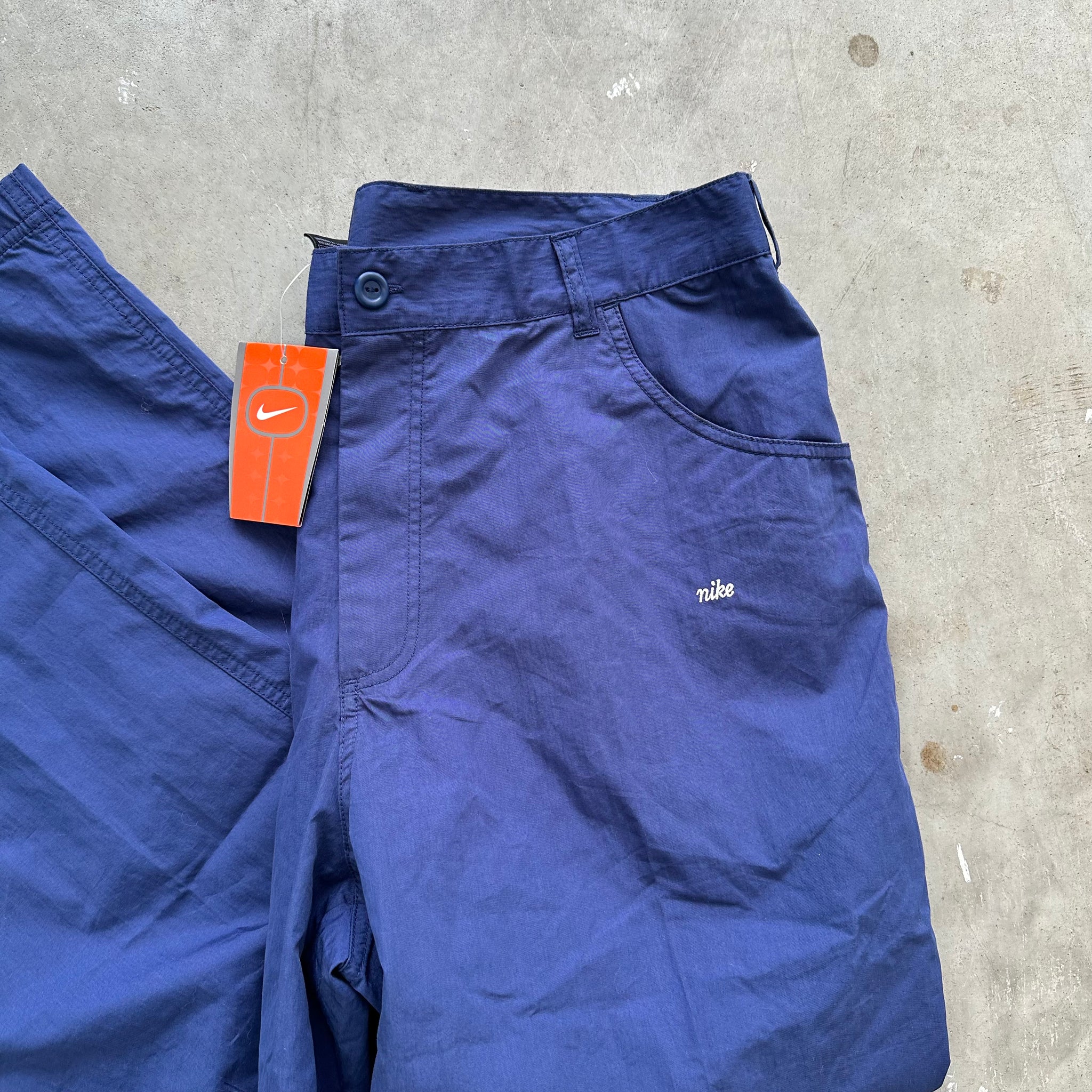 Nike 2000s Baggy Cargo Pant Navy (XL)