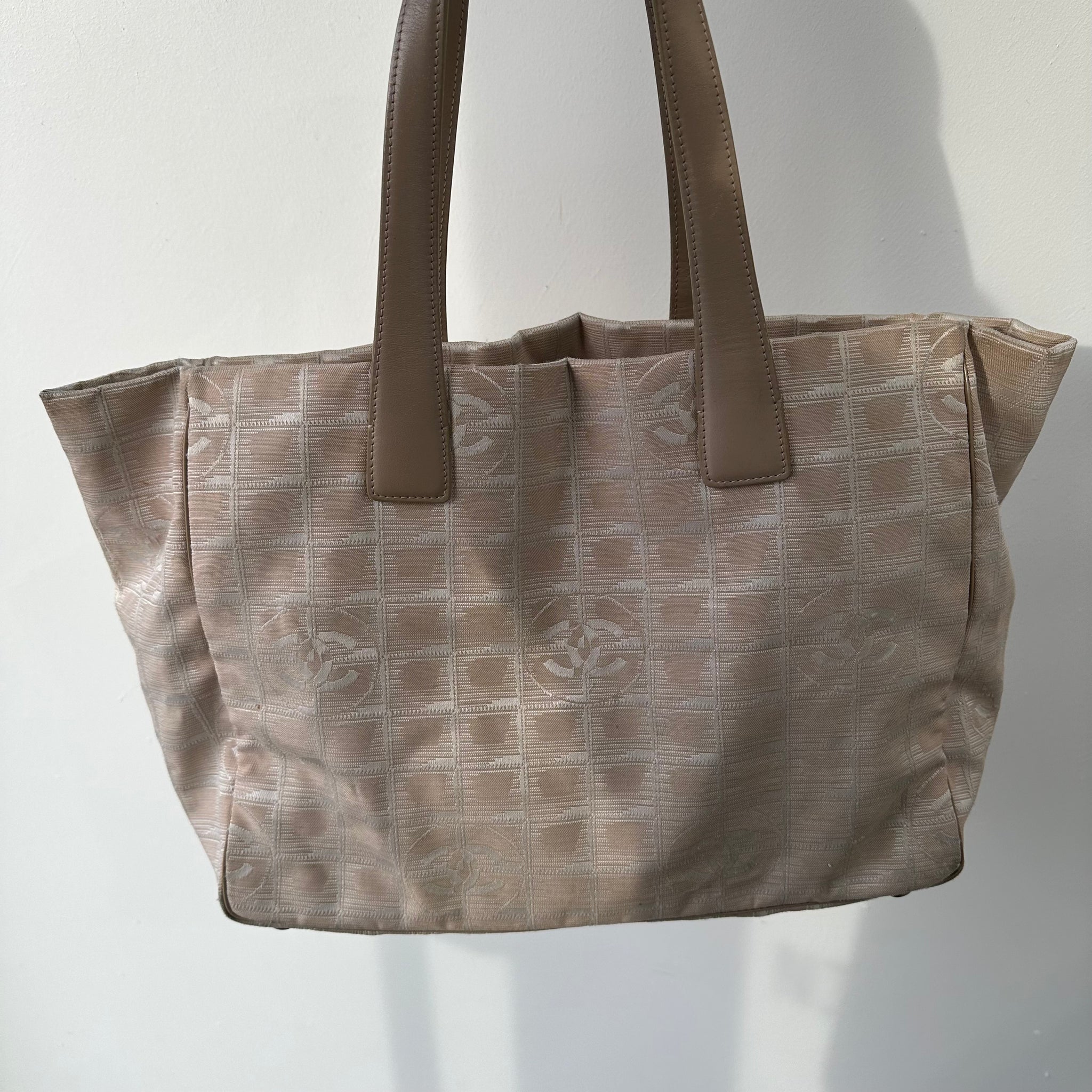 Chanel Tote Bag Nylon Beige