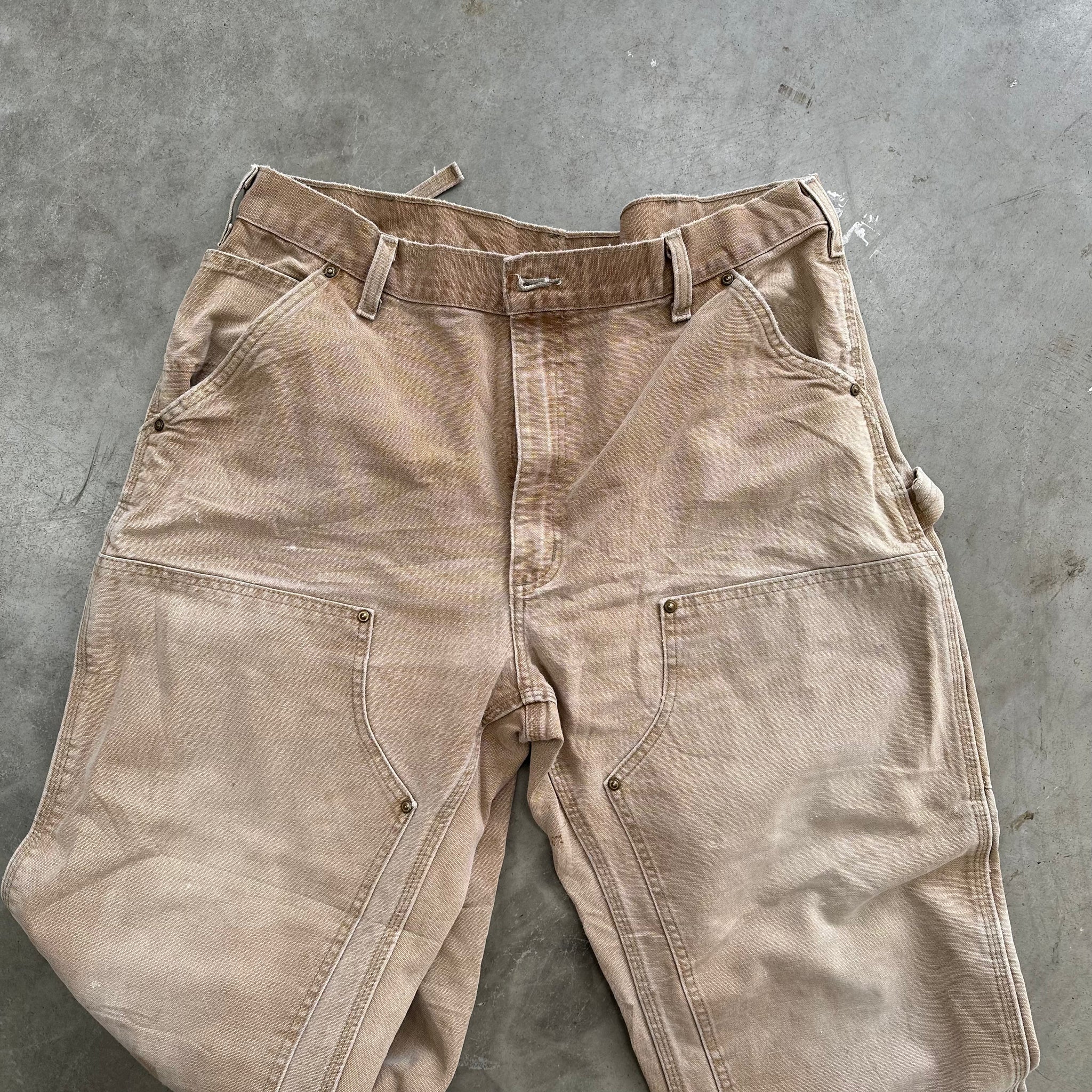 Carhartt Double Knee Brown Pant 38 x 32