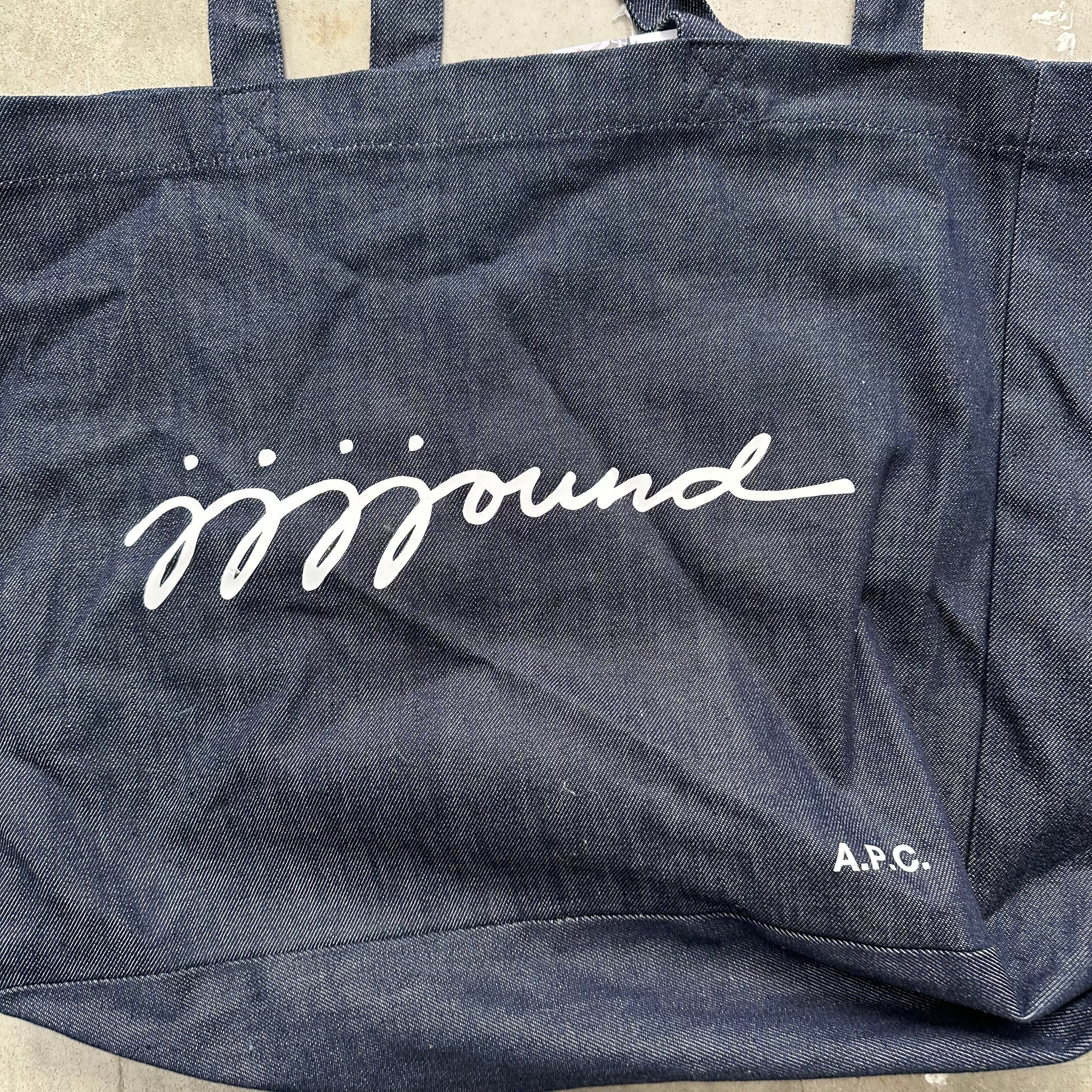 APC X Jjjound Denim Tote Bag