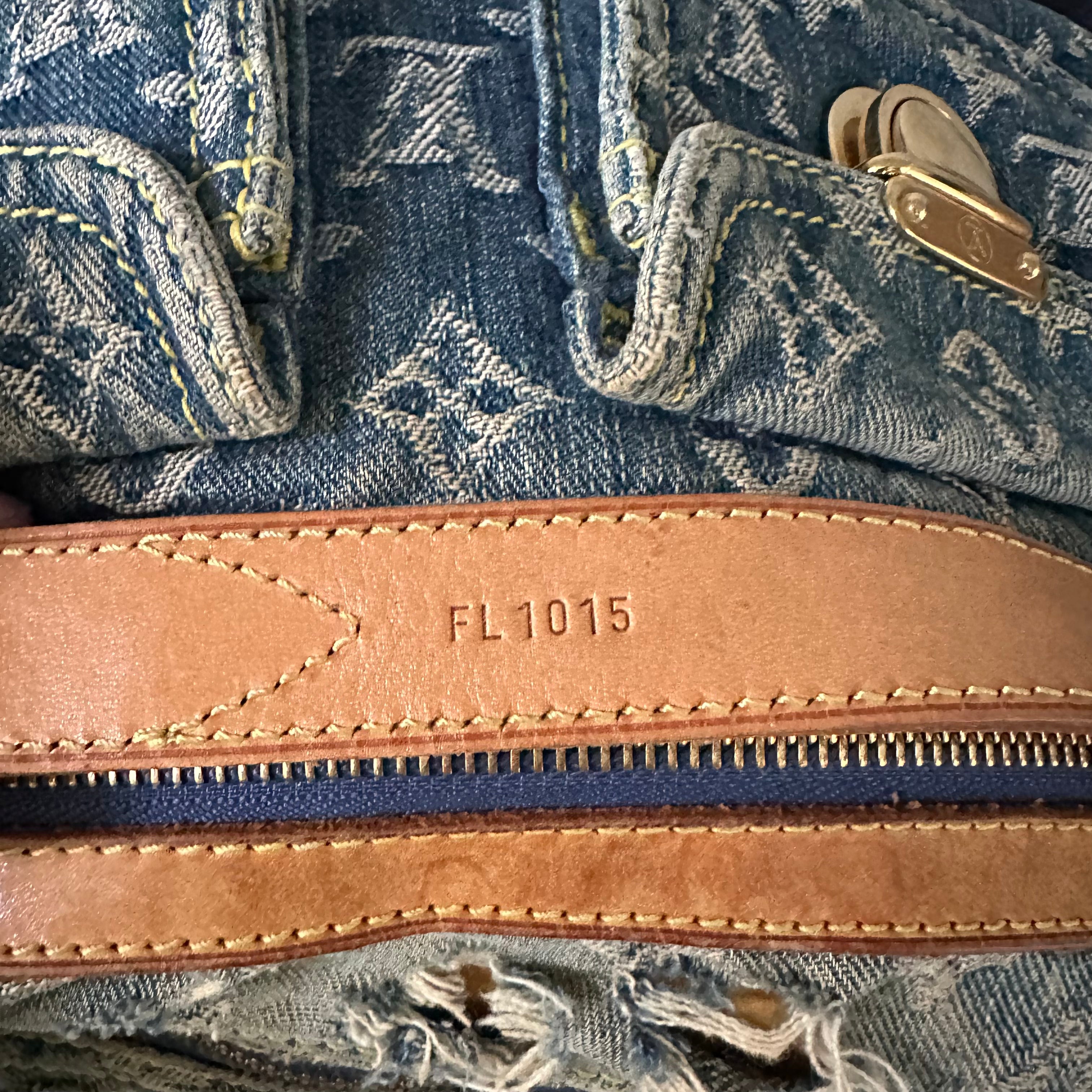 Louis Vuitton Distressed Baggy Monogram Jeans