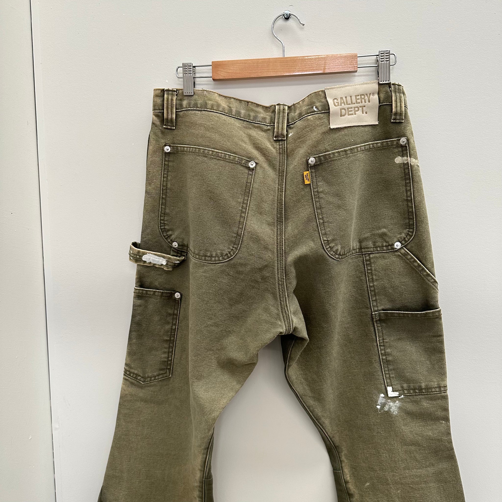Gallery Dept. La Carpenter Flared-Leg Trousers Moss Size 33