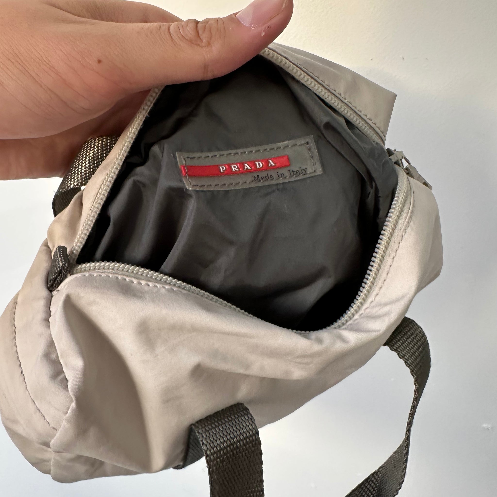 Prada Sports Mini Bag Nylon Cream
