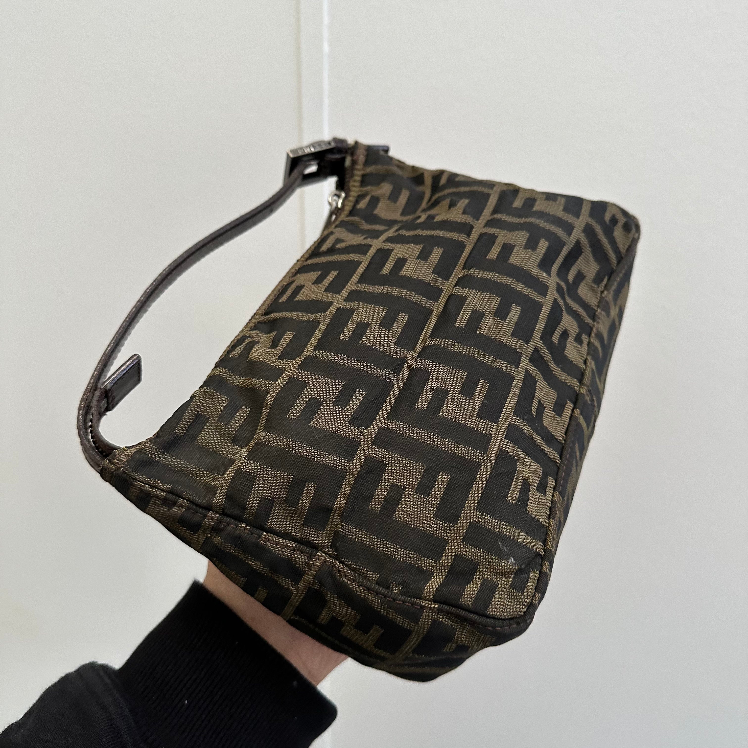 Fendi Mini Pochette Shoulder Bag Canvas