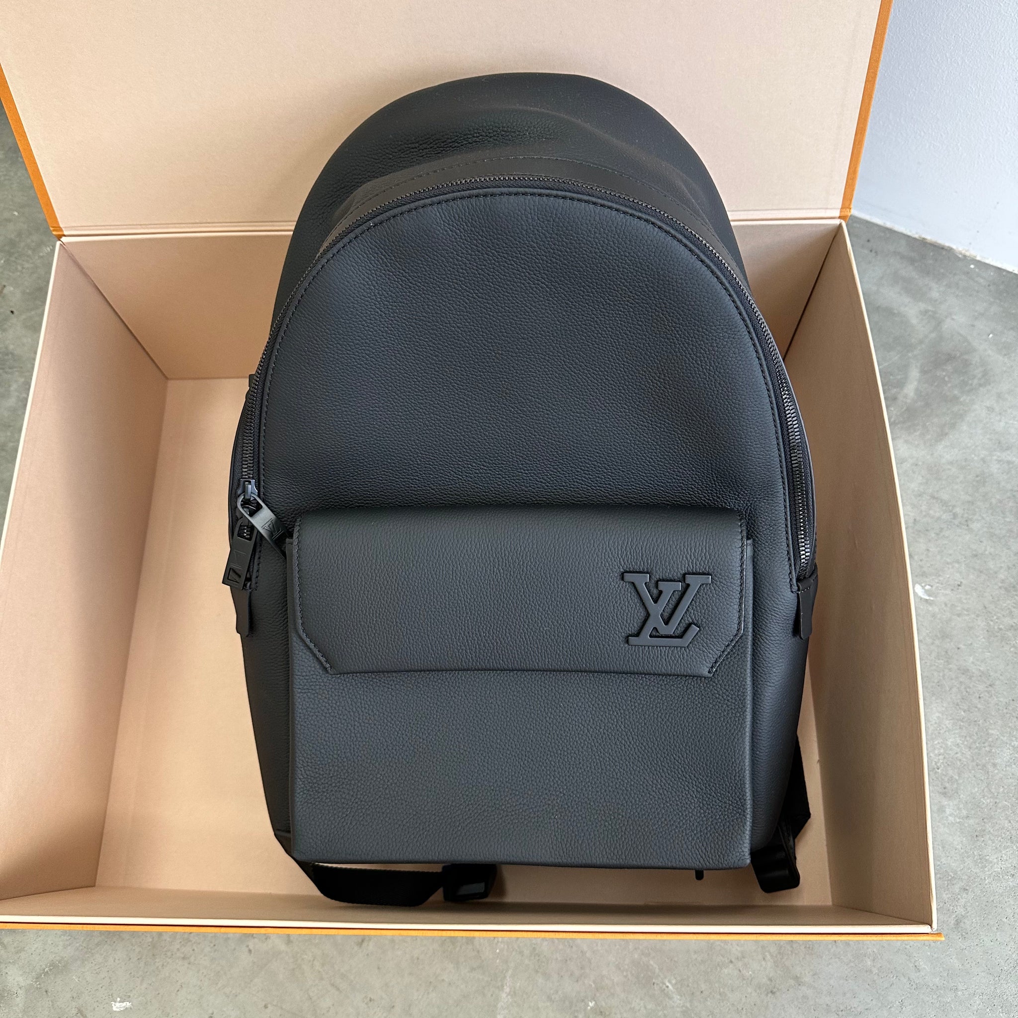 Louis Vuitton Aerogram Backpack Black – Curated by Charbel