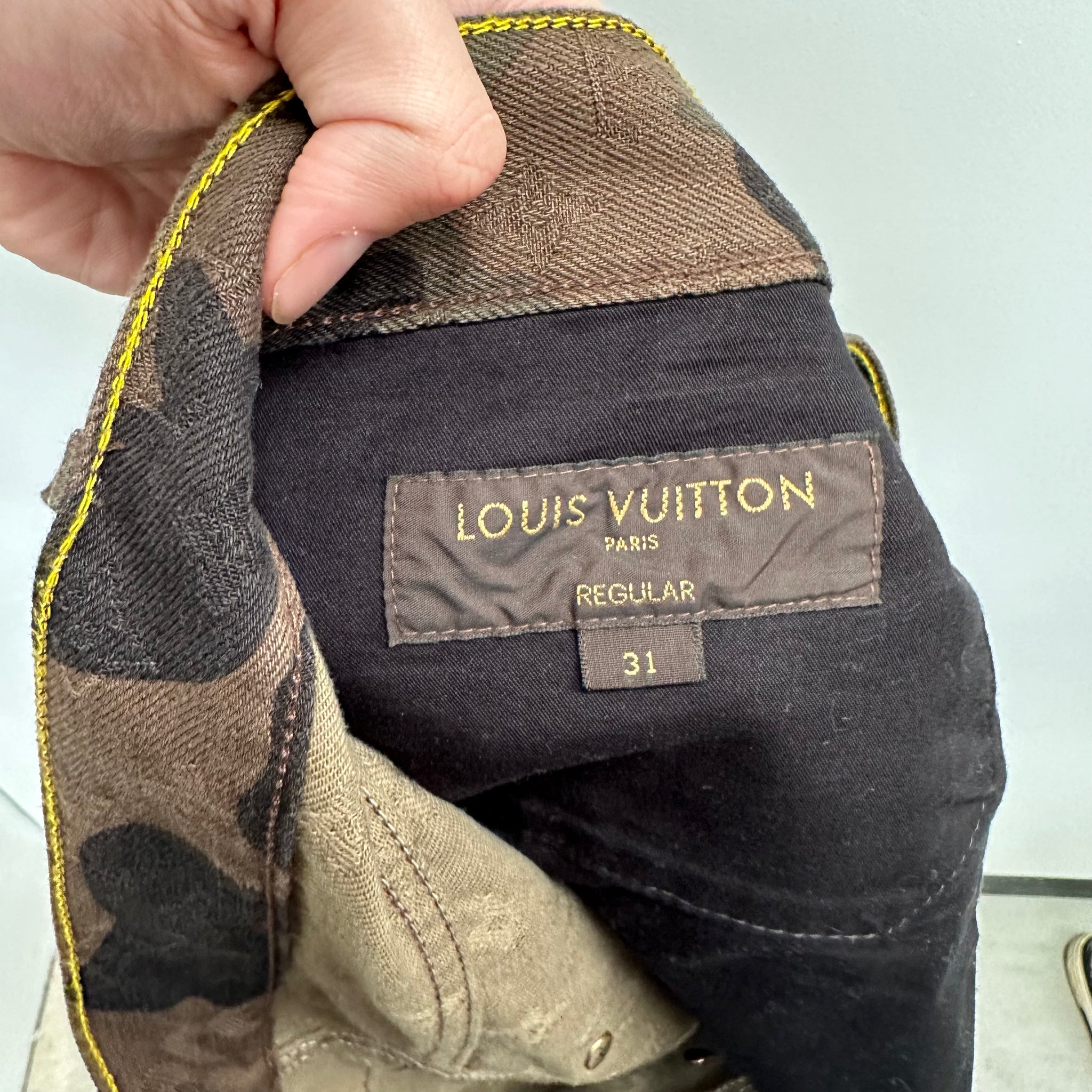 Louis Vuitton x Supreme Camo Monogram Jeans Size 31