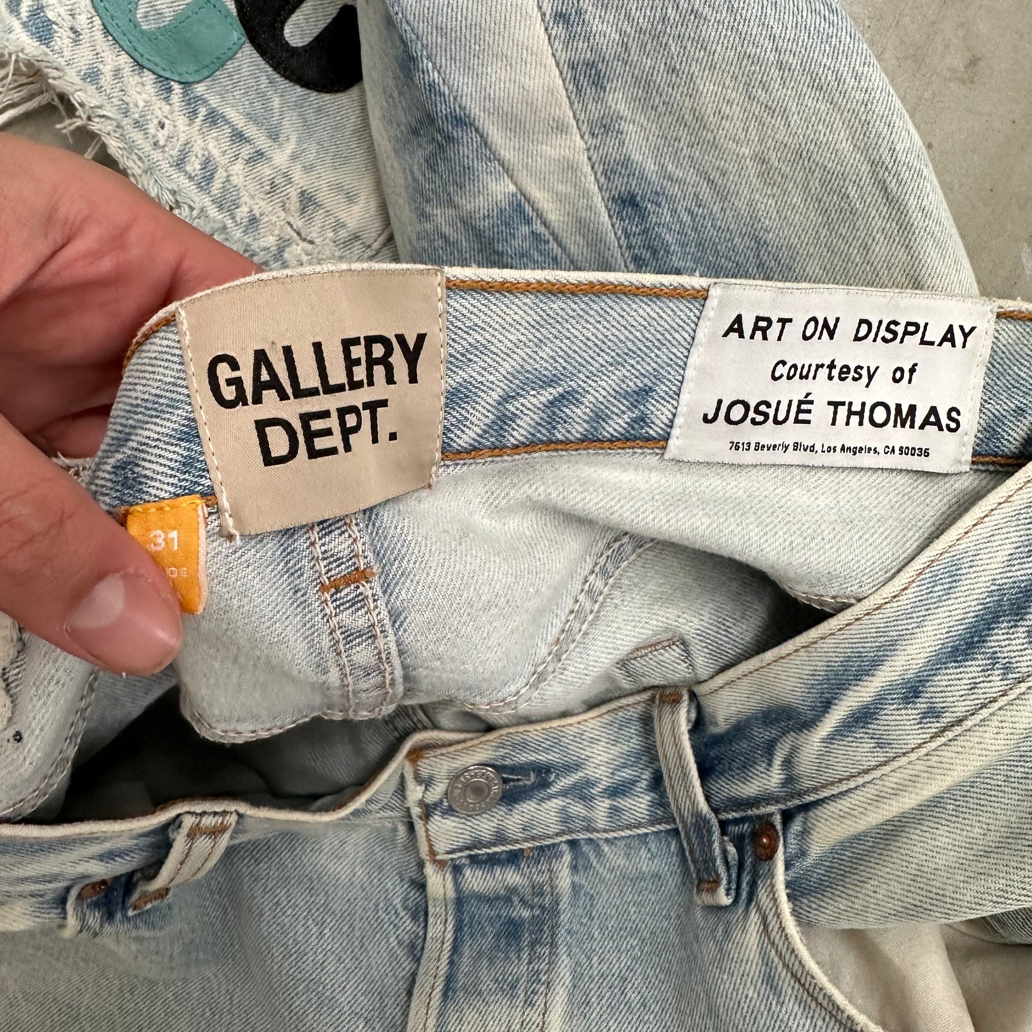 Gallery Dept. Multi Colour G Patch Flare Jeans Size 31