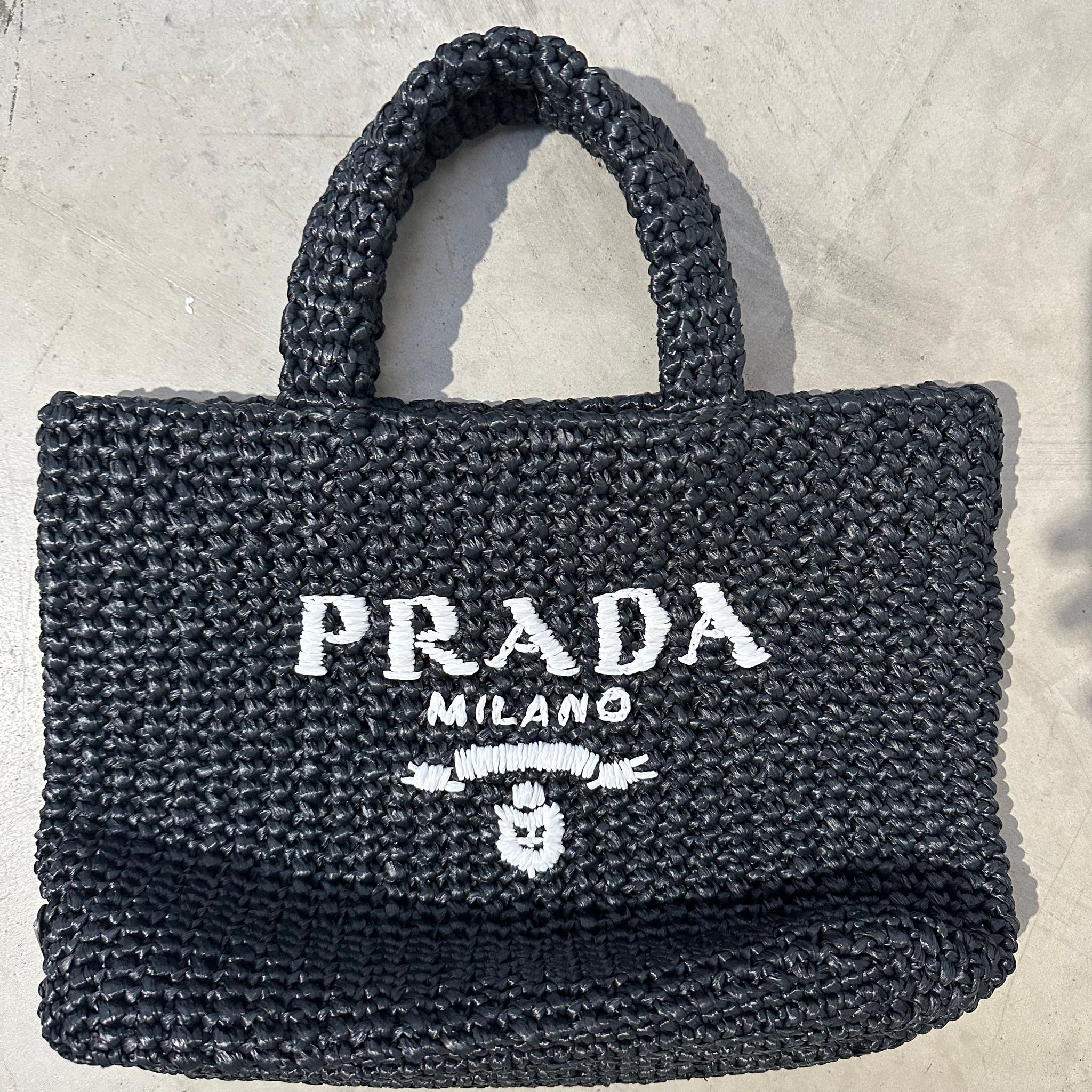 Prada Small Crochet Tote Bag