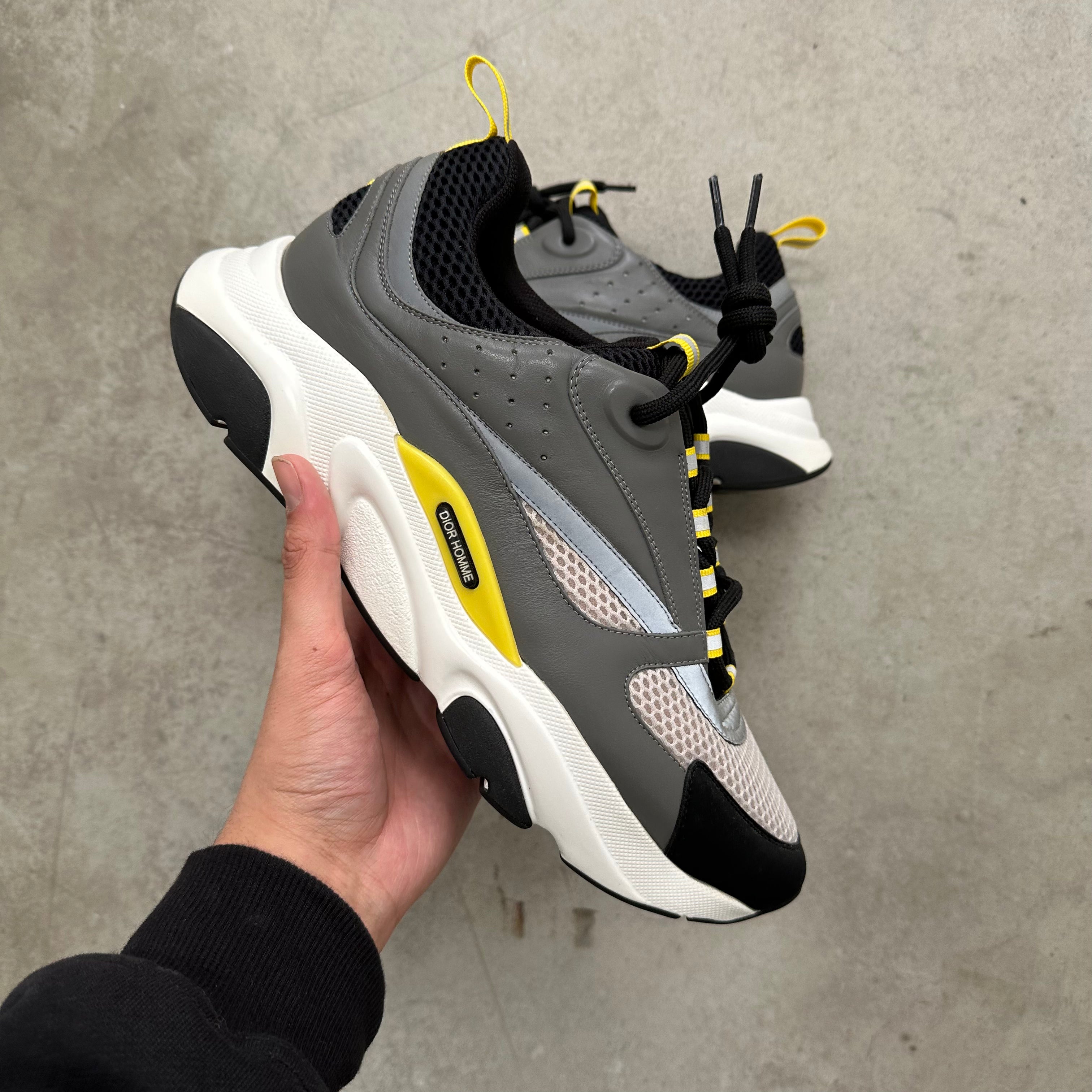 Dior B22 Grey Yellow EU46 US13 Brand New Curated by Charbel