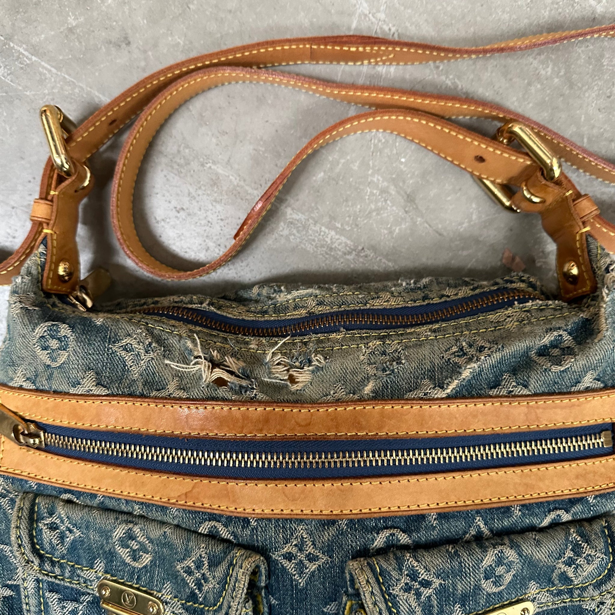 Louis Vuitton Denim Monogram Baggy Bag
