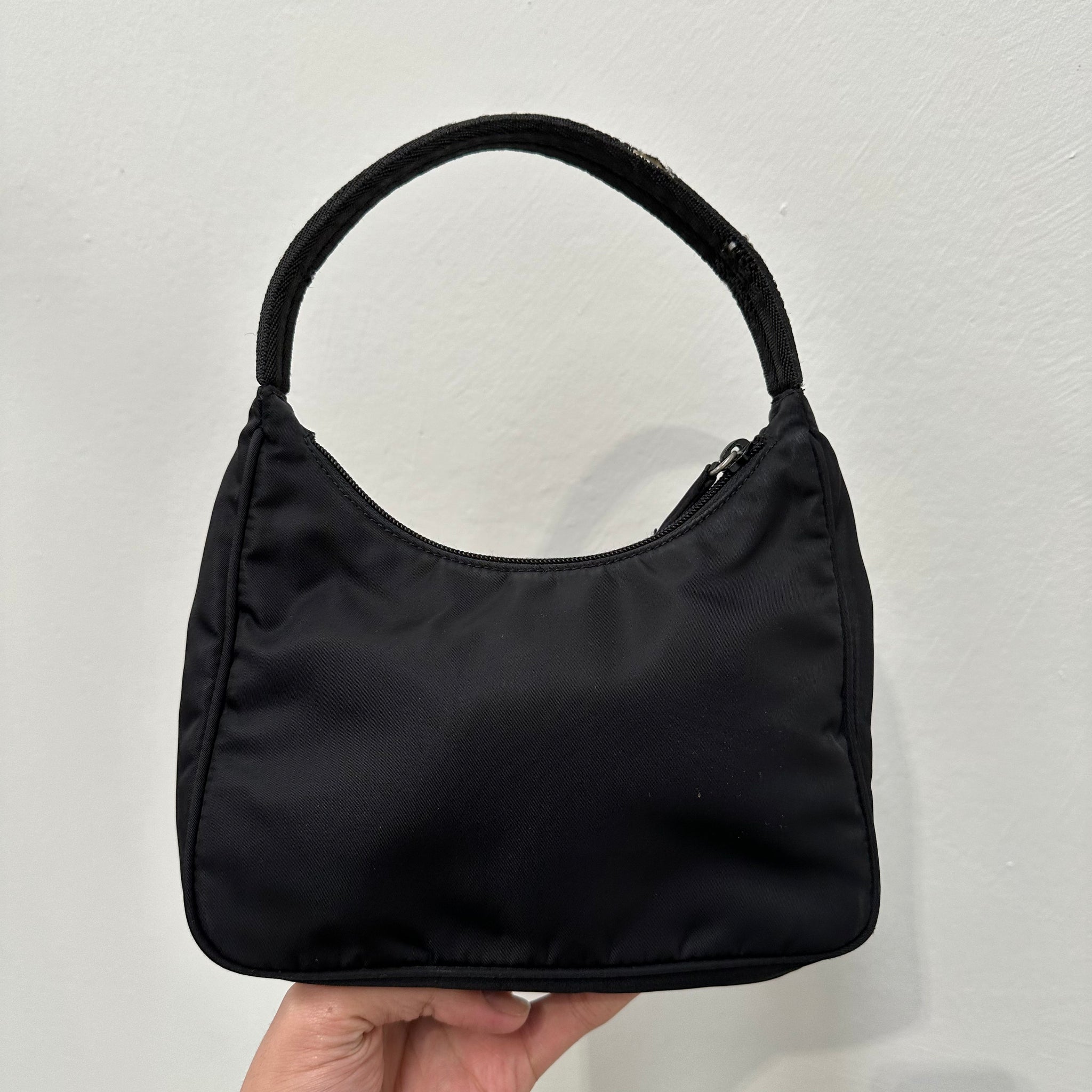 Prada Black Hobo Style Shoulder Bag