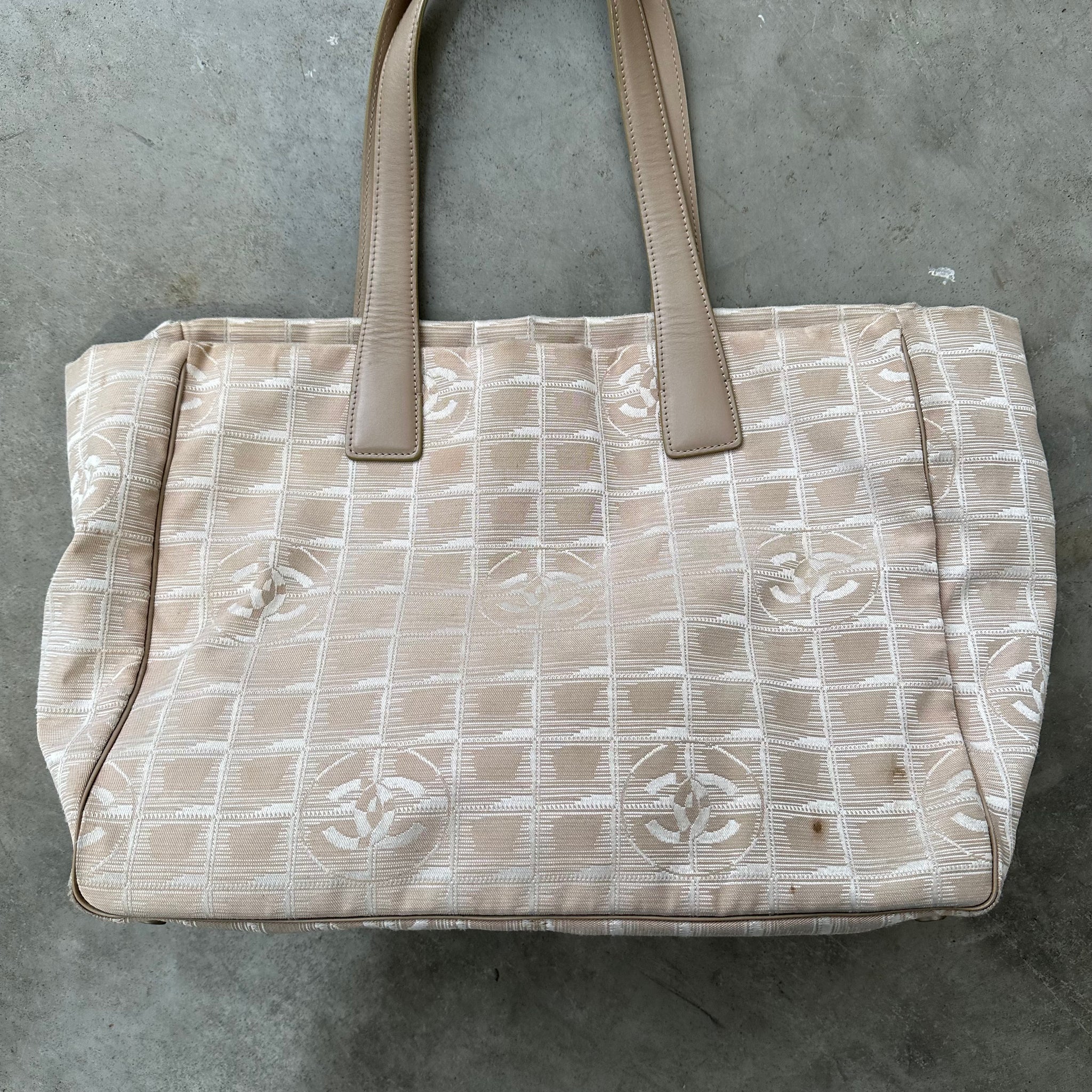 Chanel Tote Bag Nylon Beige