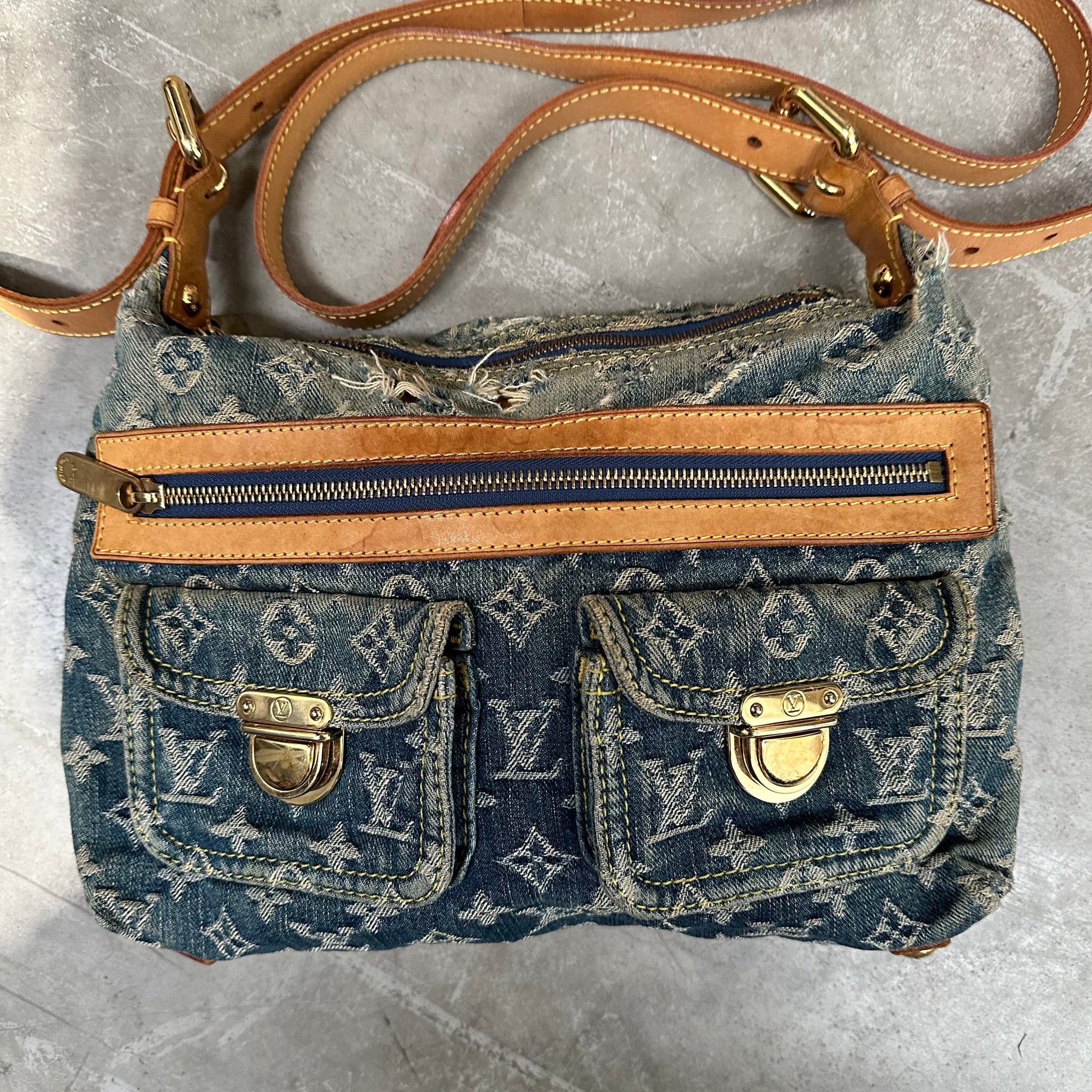 Louis Vuitton Denim Monogram Baggy Bag