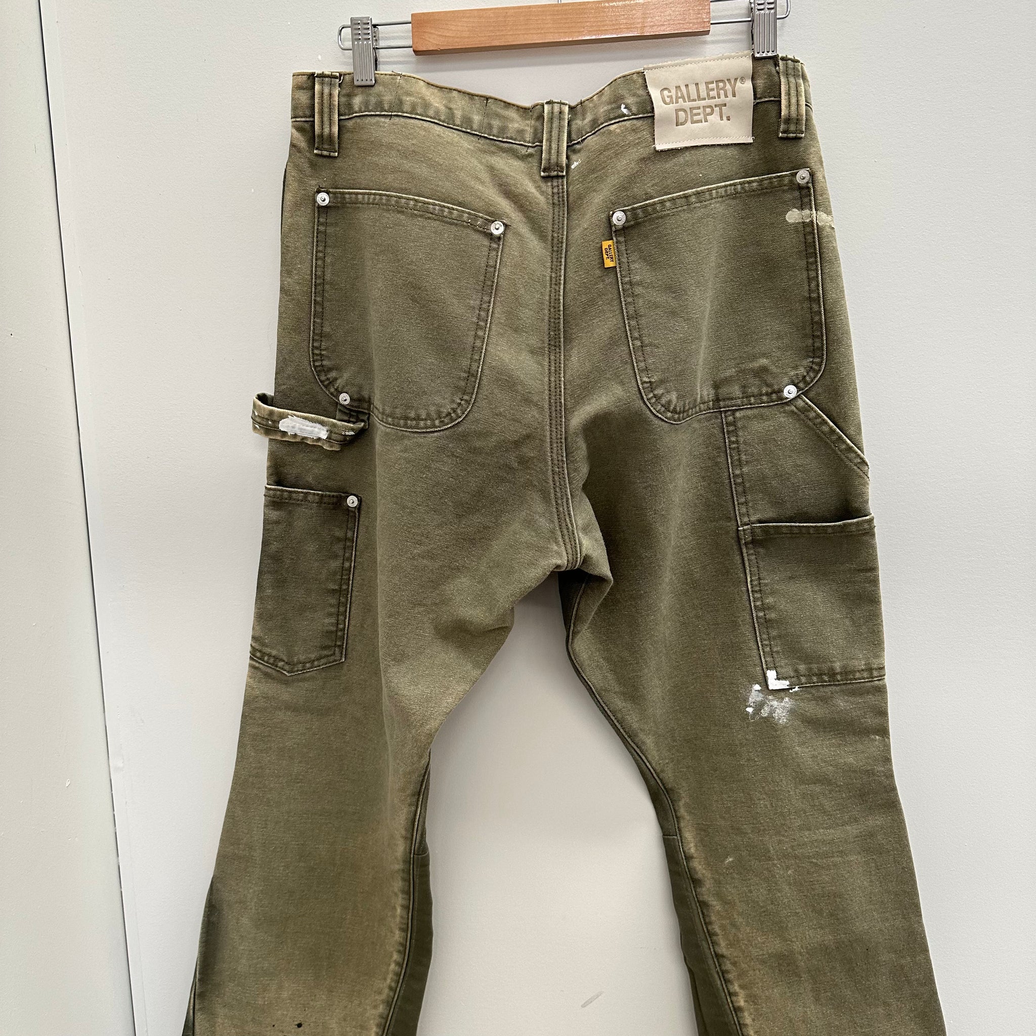 Gallery Dept. La Carpenter Flared-Leg Trousers Moss Size 33