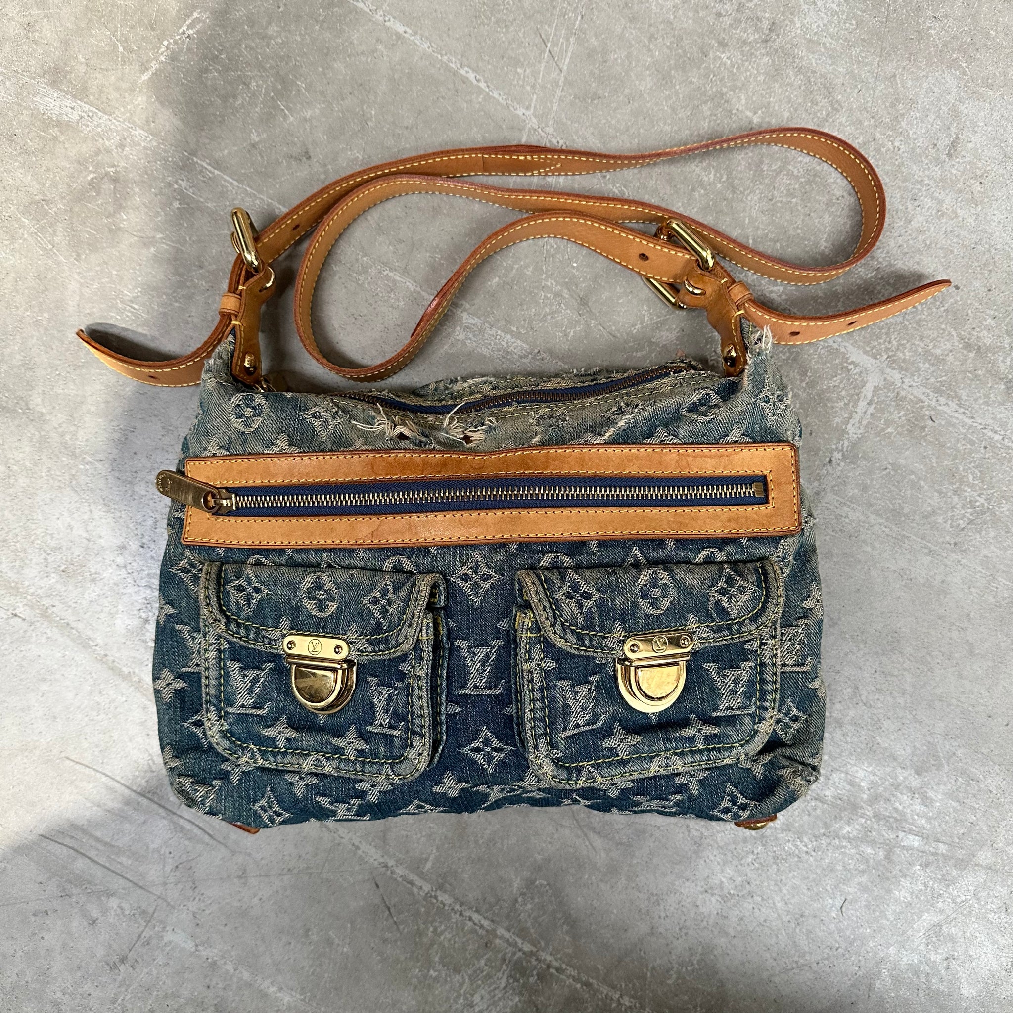 Louis Vuitton Denim Monogram Baggy Bag