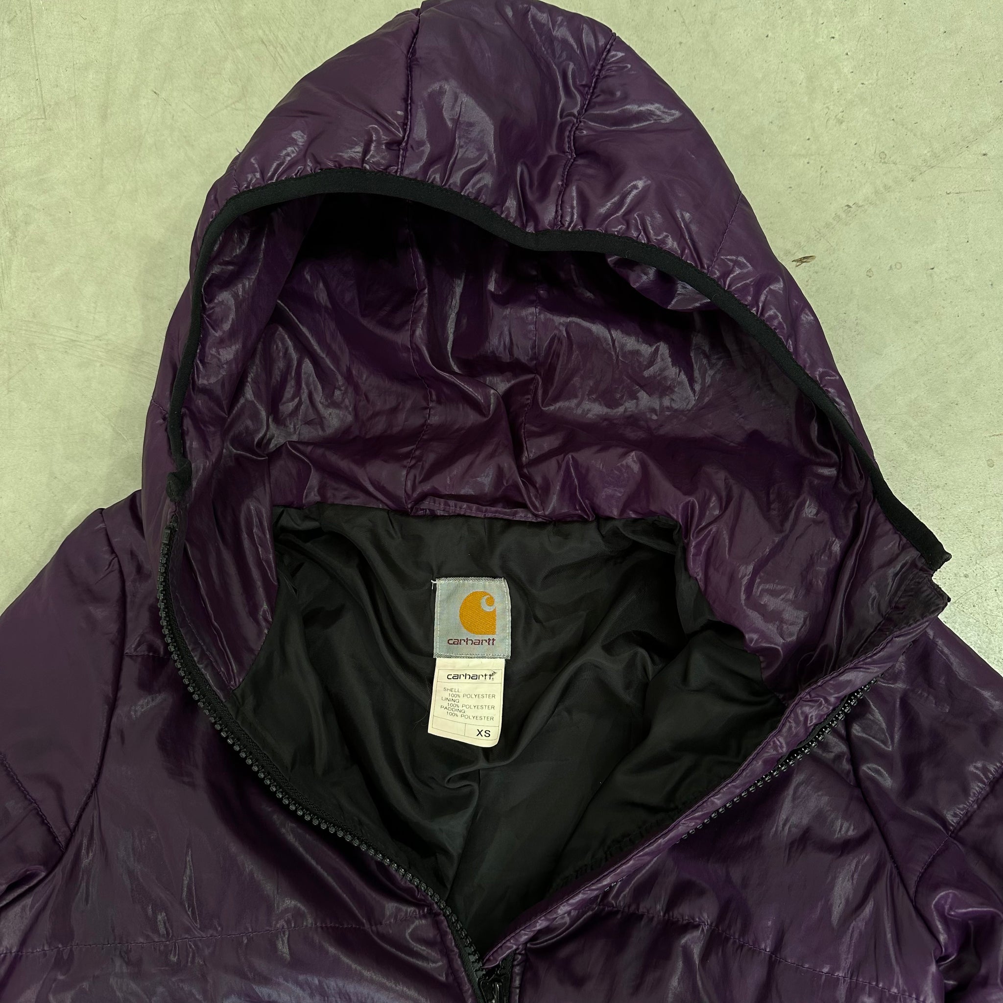 Carhartt Purple Front Logo Womens Jacket Size XS