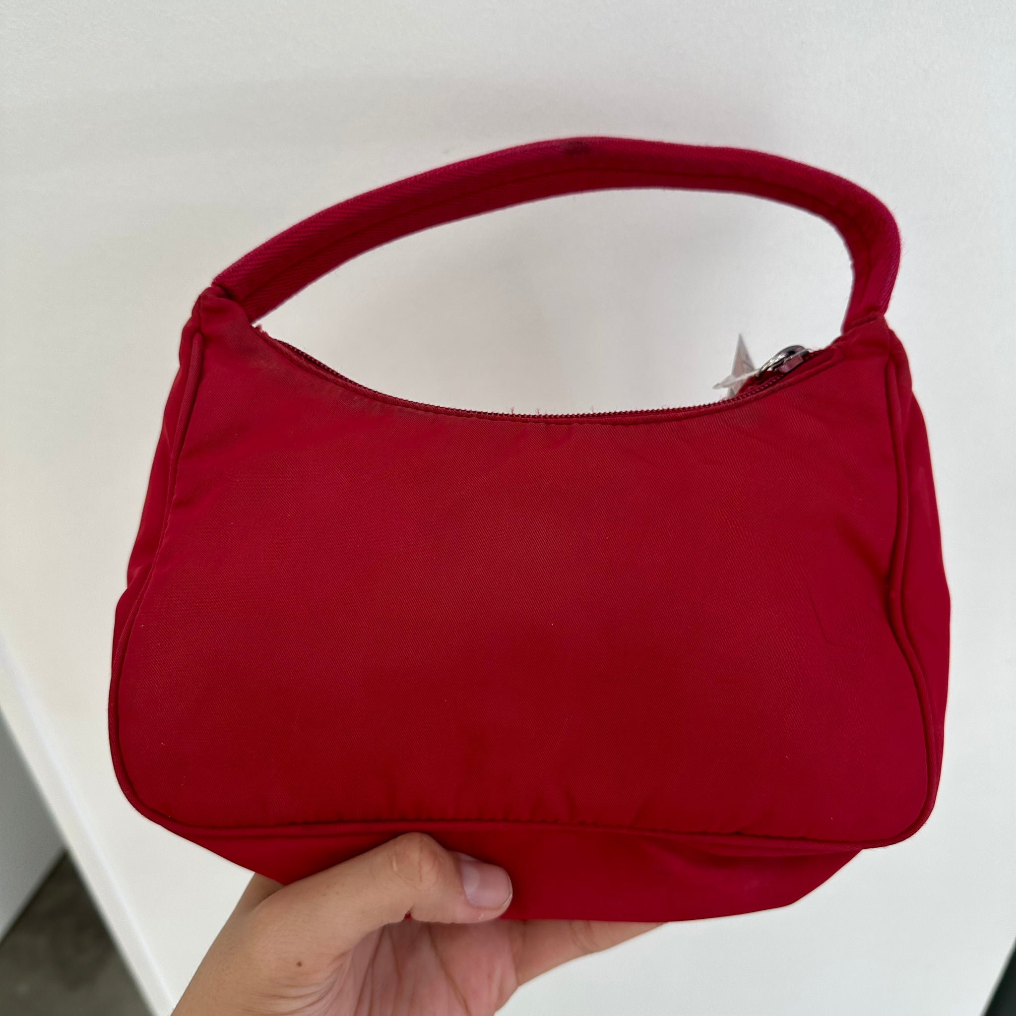 Prada Hobo Shoulder Bag Red