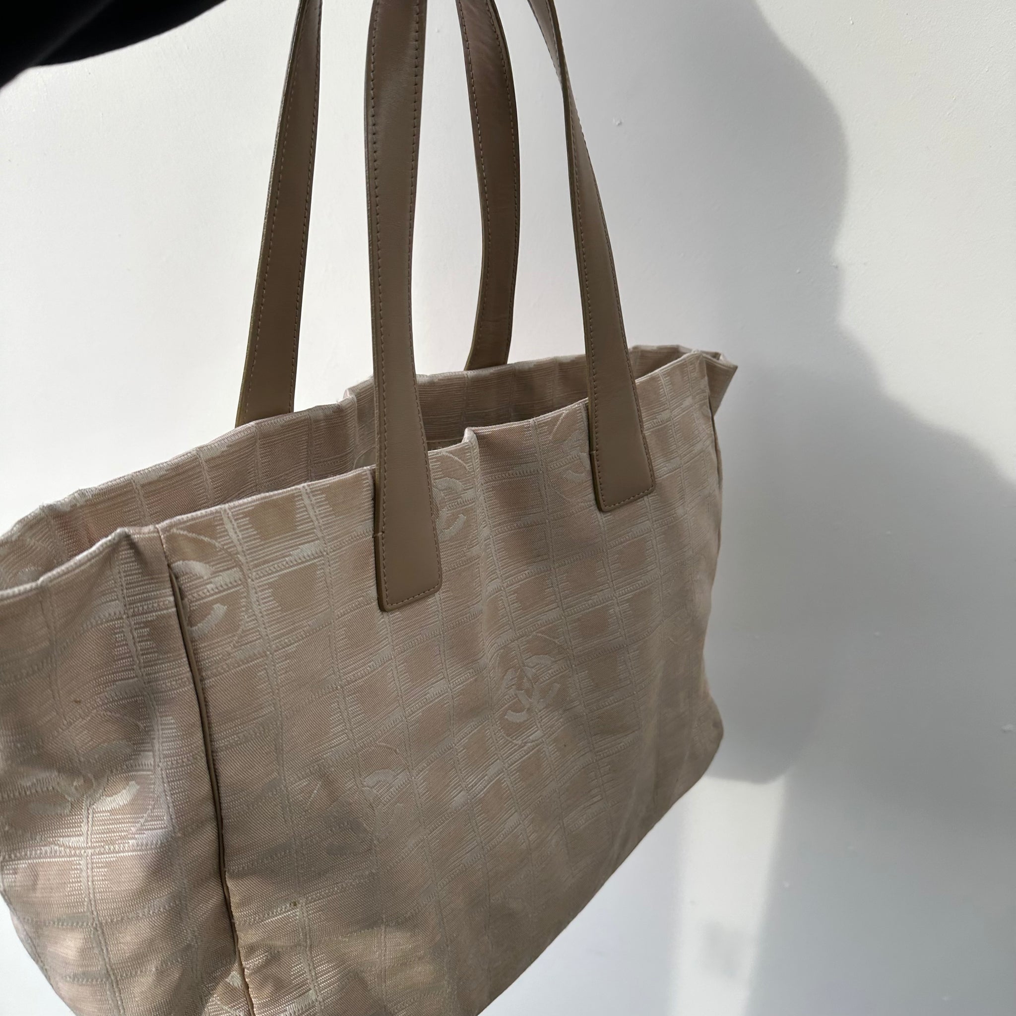 Chanel Tote Bag Nylon Beige