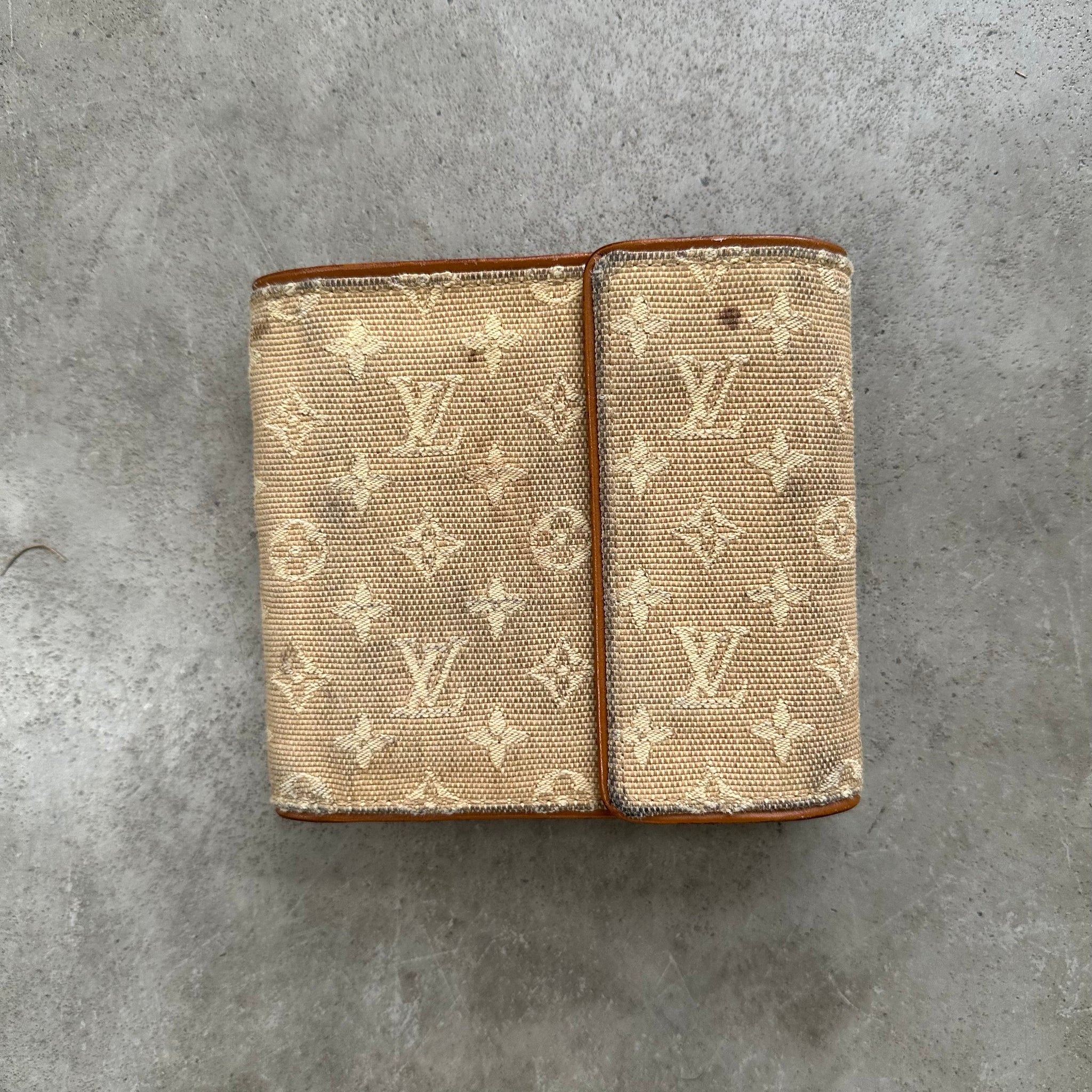 Louis Vuitton Bifold Yellow Denim Wallet