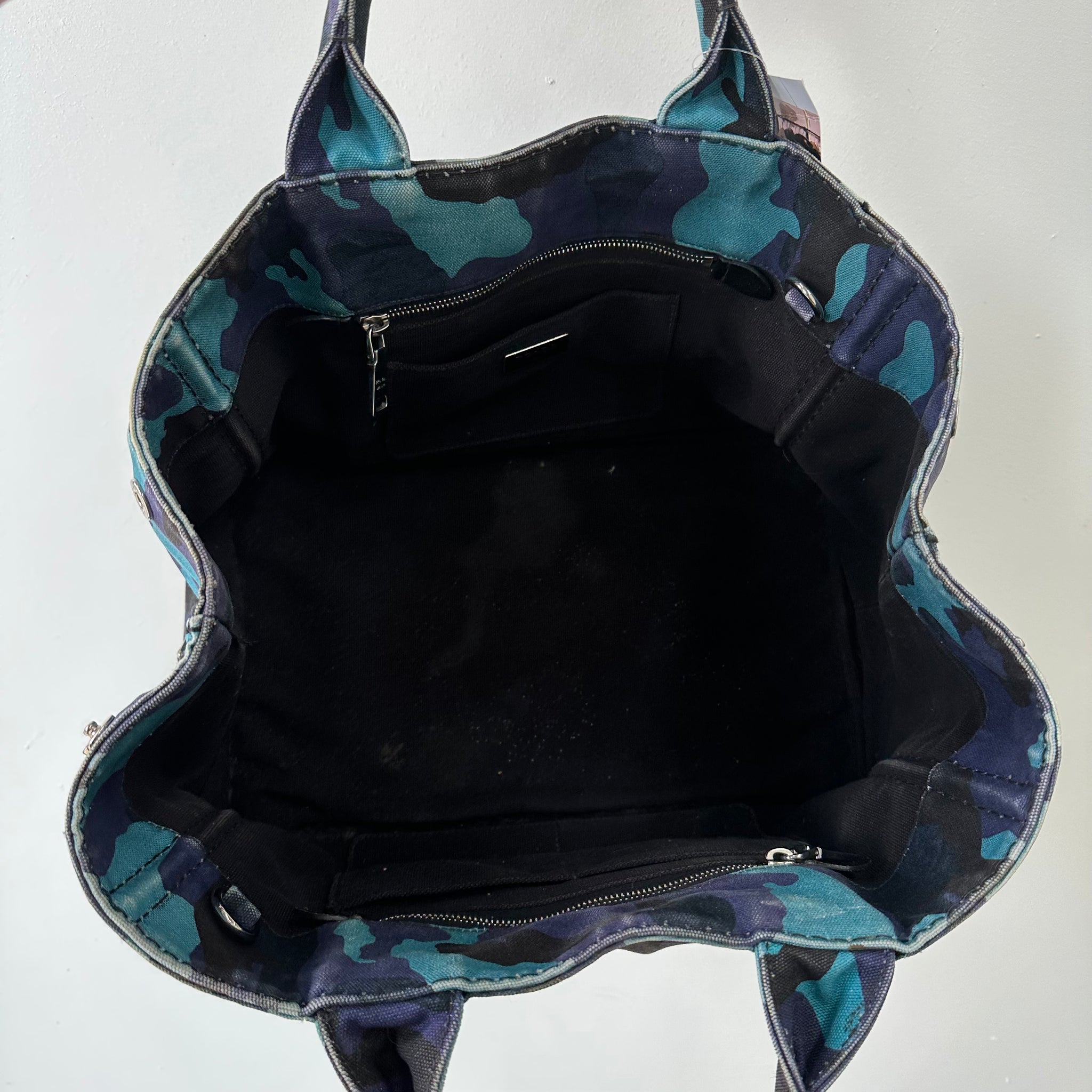 Prada Canapa Large Tote Bag Camo