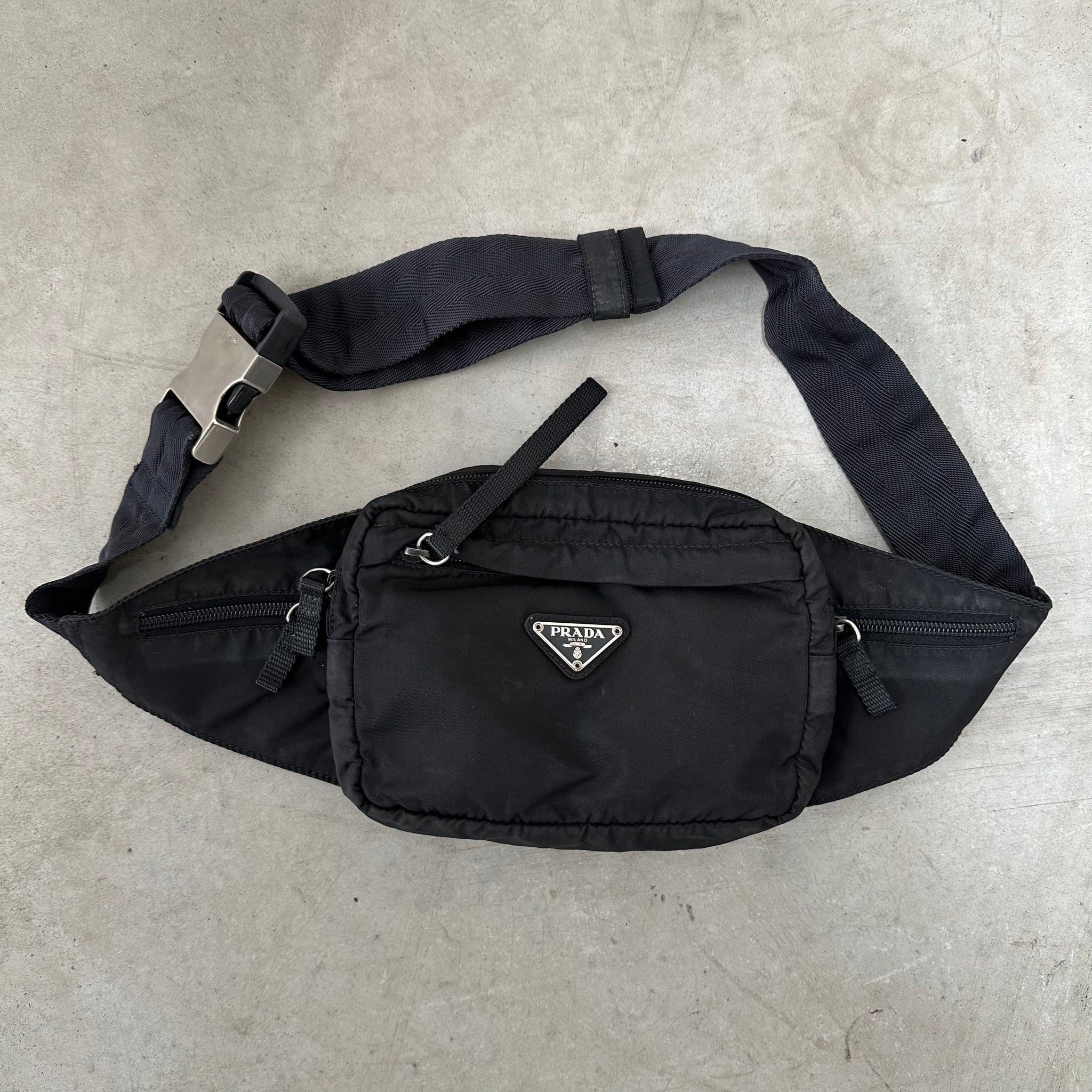 Prada Bum/Belt Nylon Black Bag