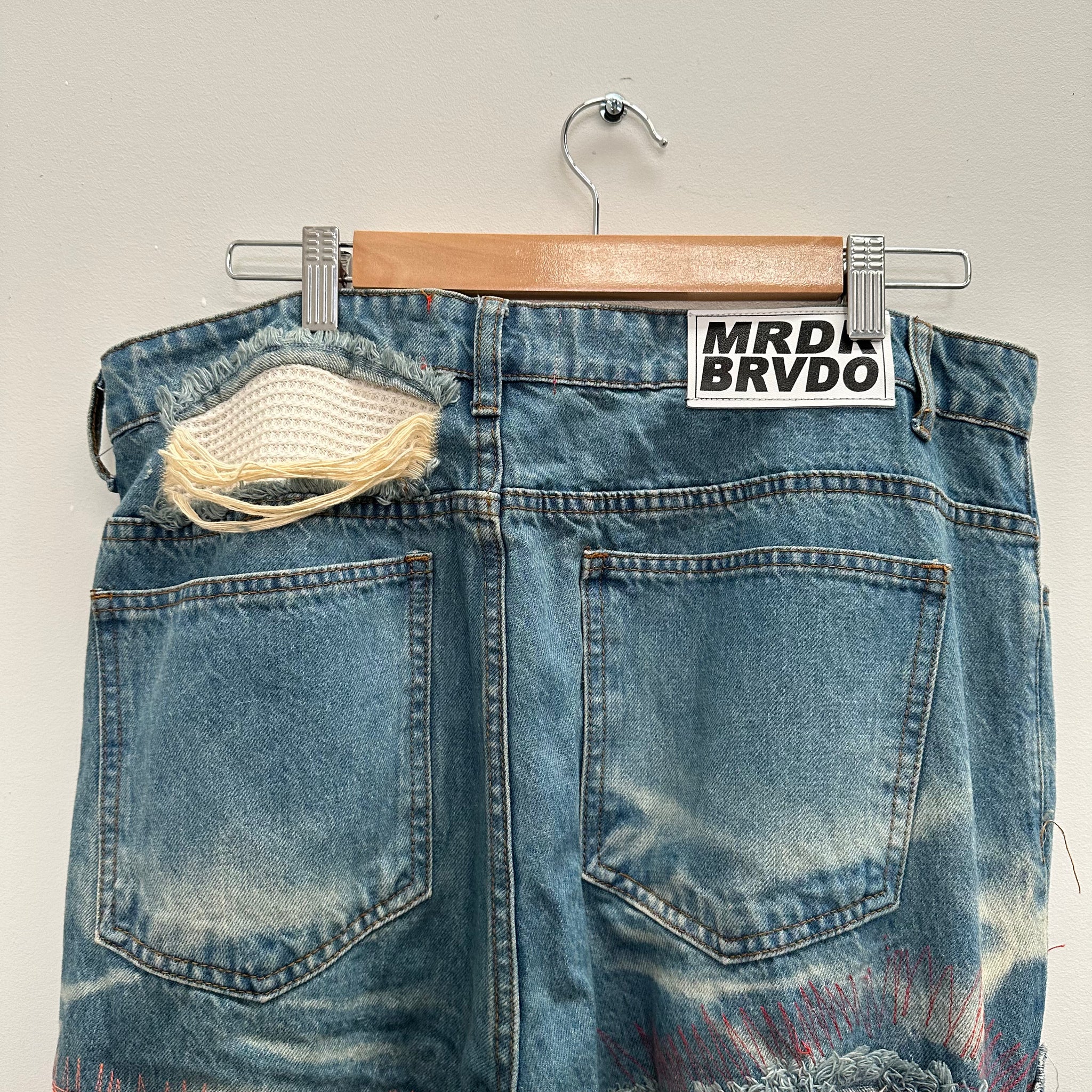 Who Decides War Patchwork Multi Colour Jeans Size 36