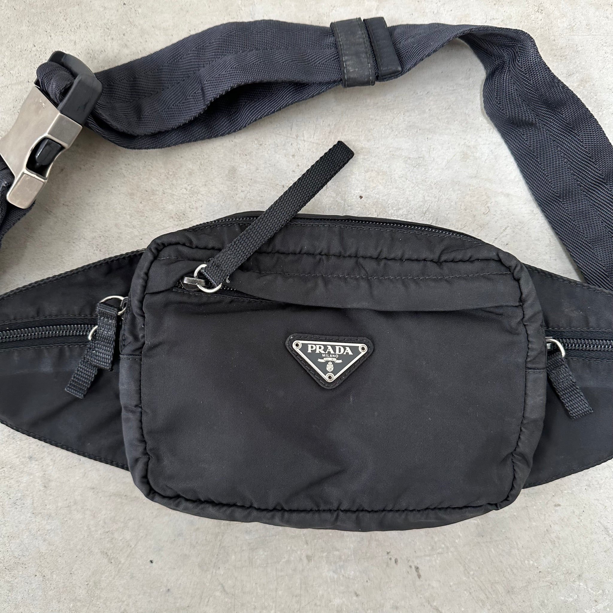 Prada Bum/Belt Nylon Black Bag