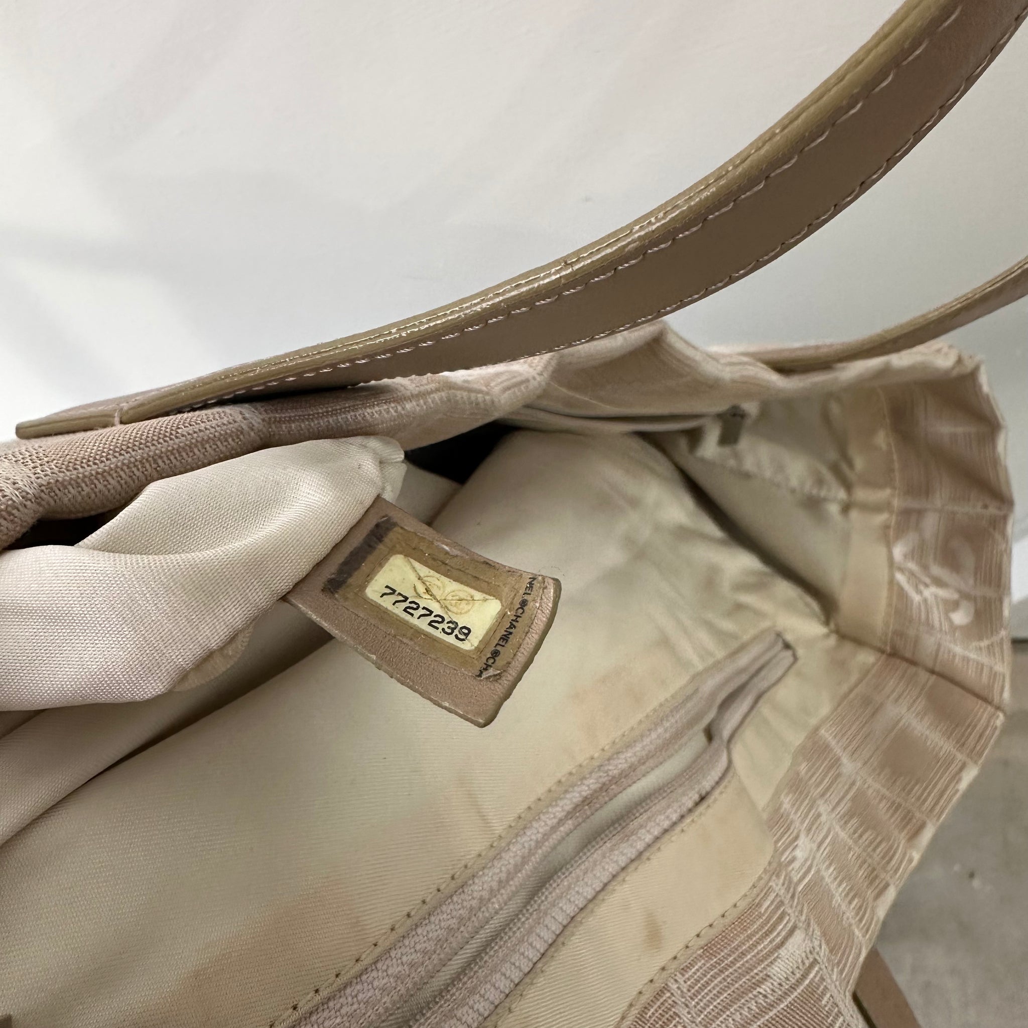 Chanel Tote Bag Nylon Beige