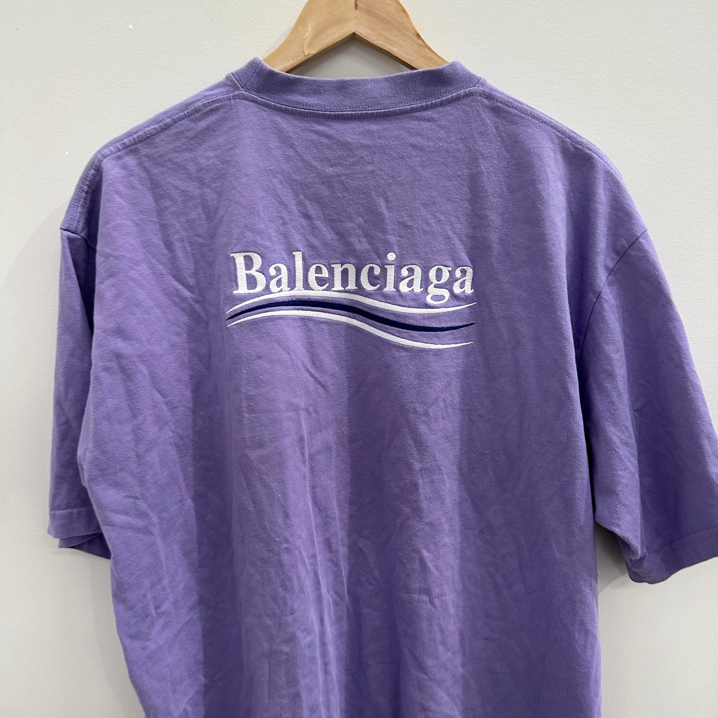 Balenciaga Purple Campaign Tee (fits L, true to size)