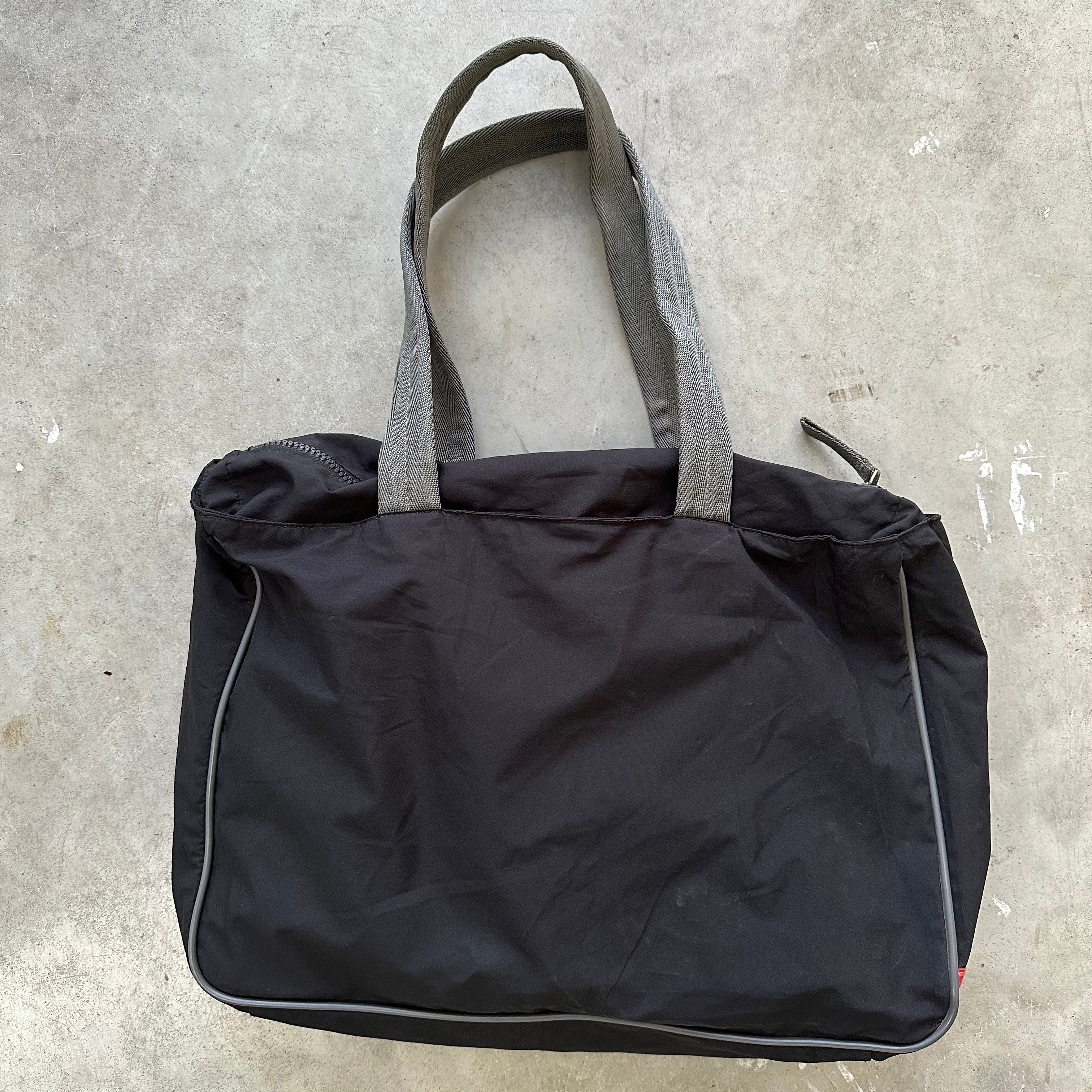 Prada square nylon online bag