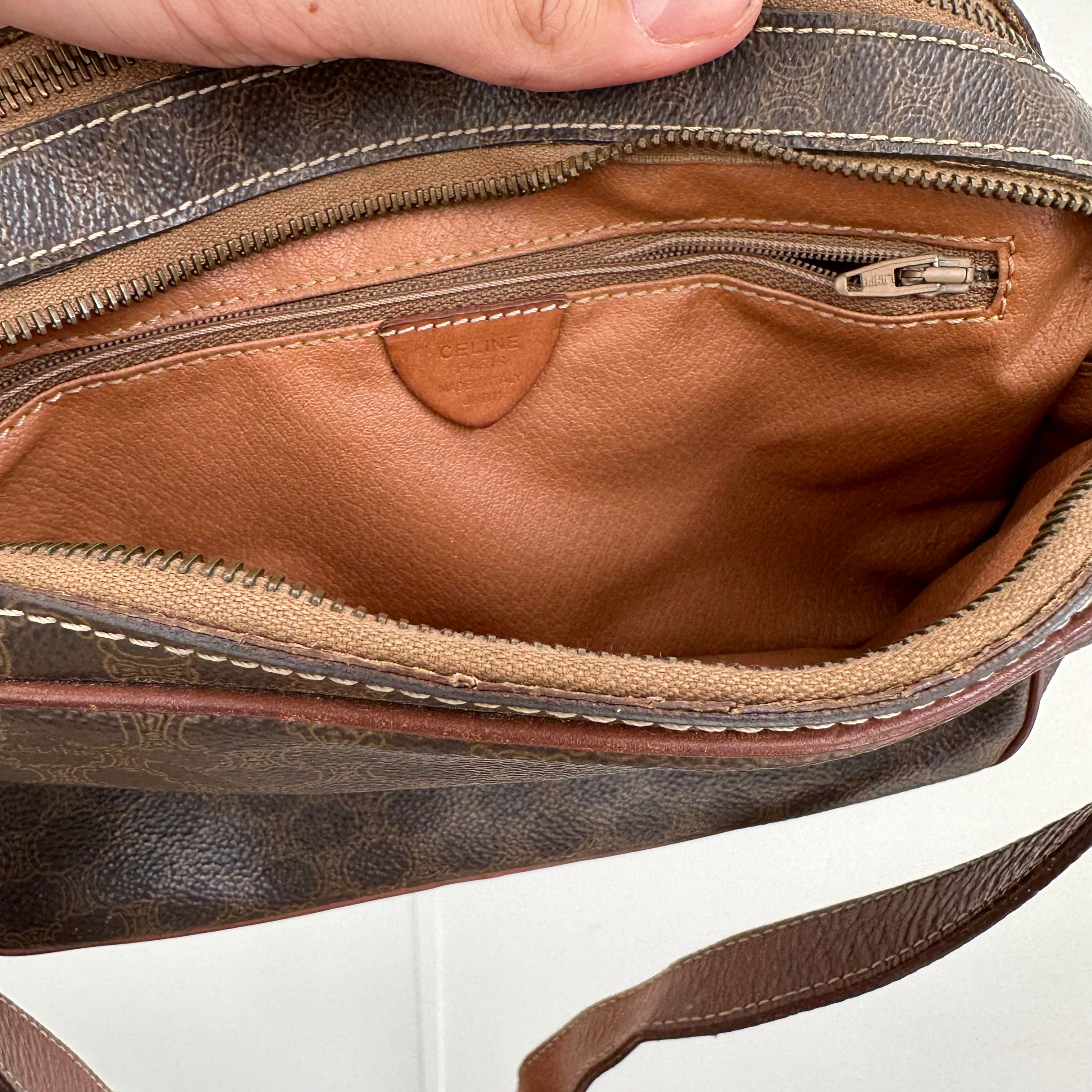 Celine double zip discount bag