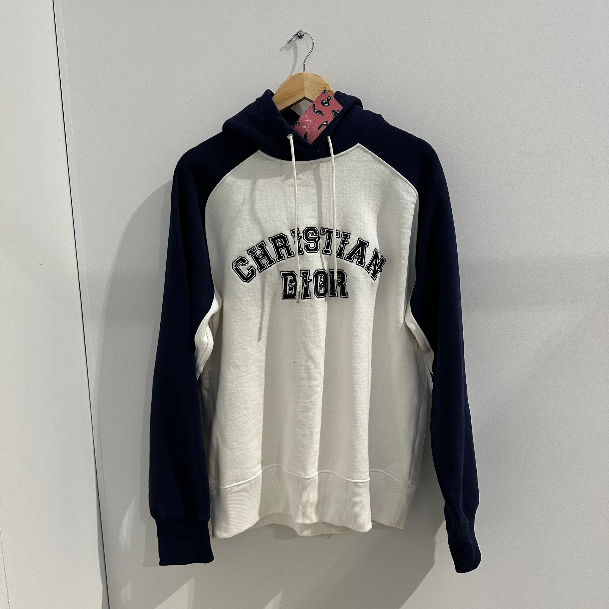 Dior Kenny Scharf Hoodie White Navy Size M