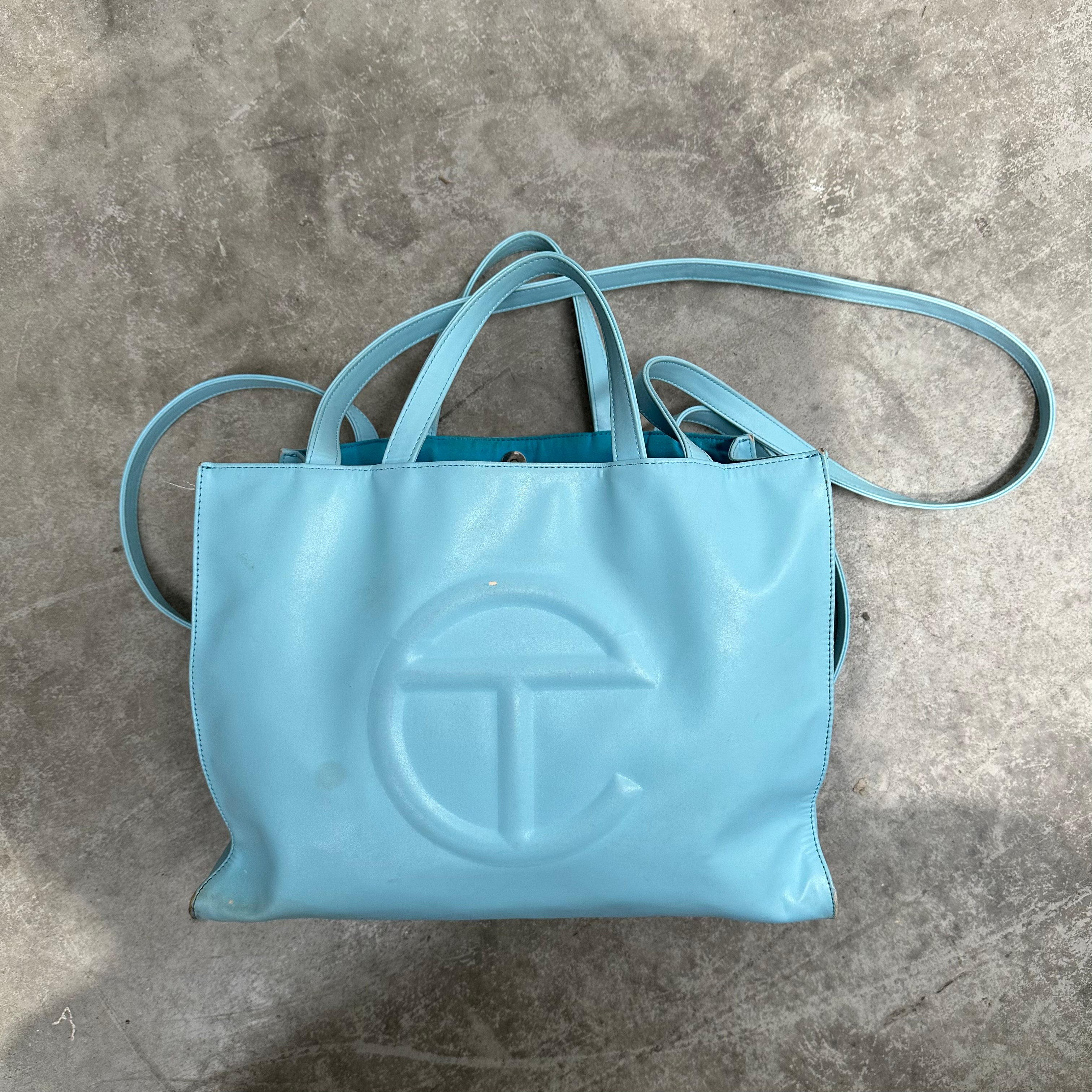 Telfar Shopping Bag Large Pool Blue – Curated by Charbel