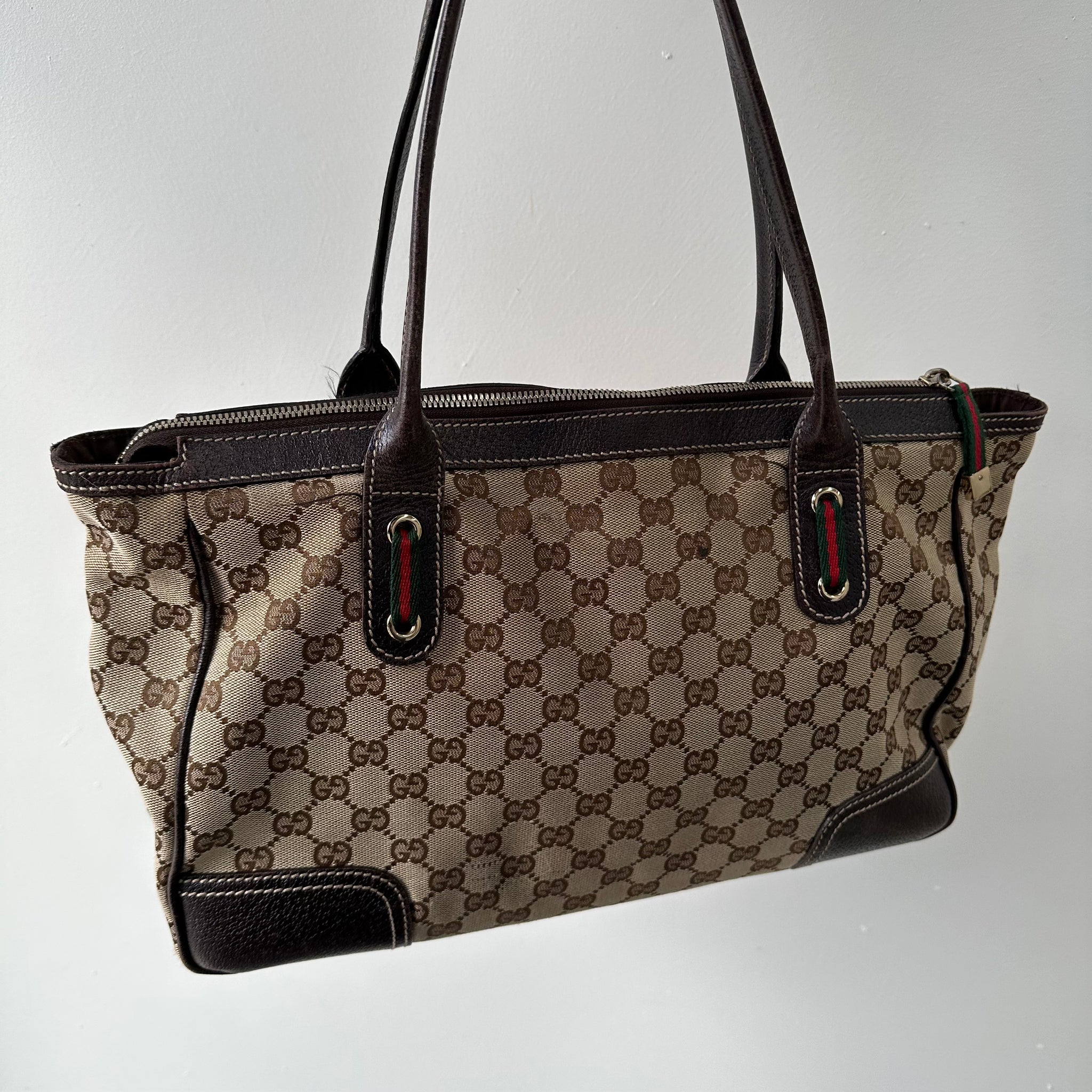 Gucci GG Print Bow Tie Detail Tote Bag