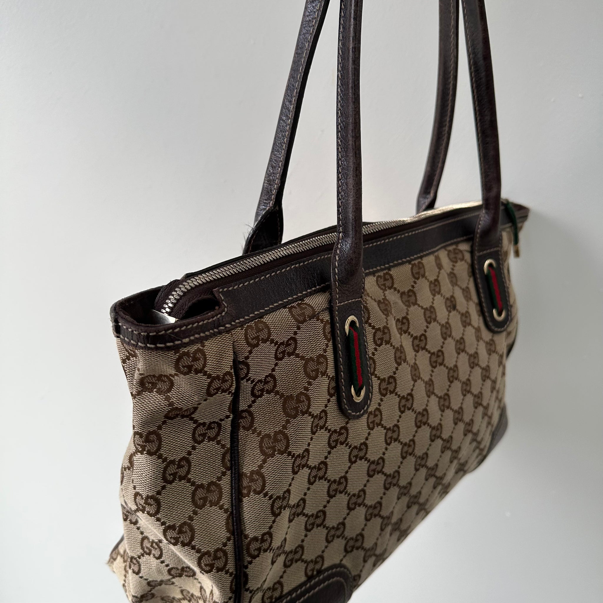 Gucci GG Print Bow Tie Detail Tote Bag