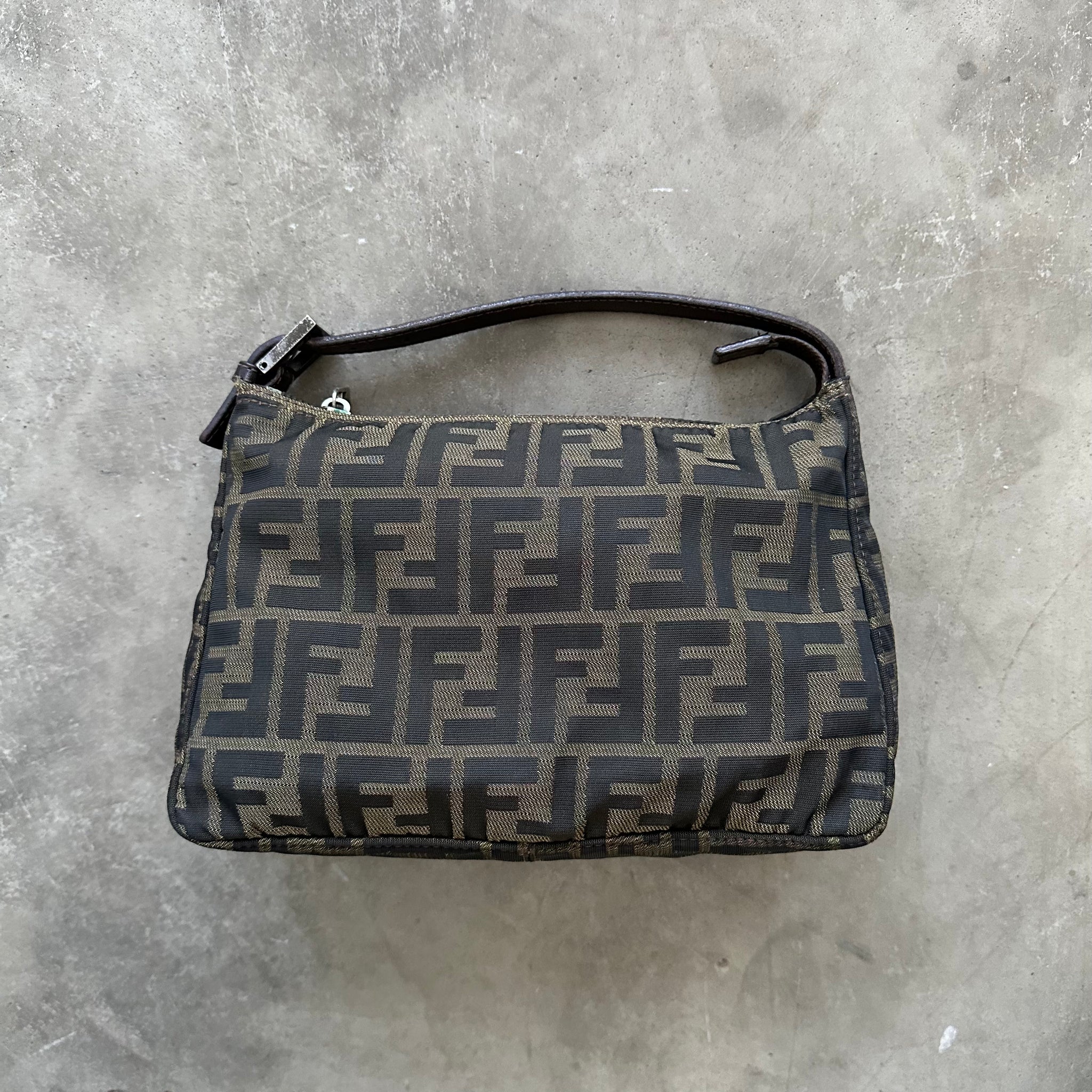 Fendi Mini Pochette Shoulder Bag Canvas