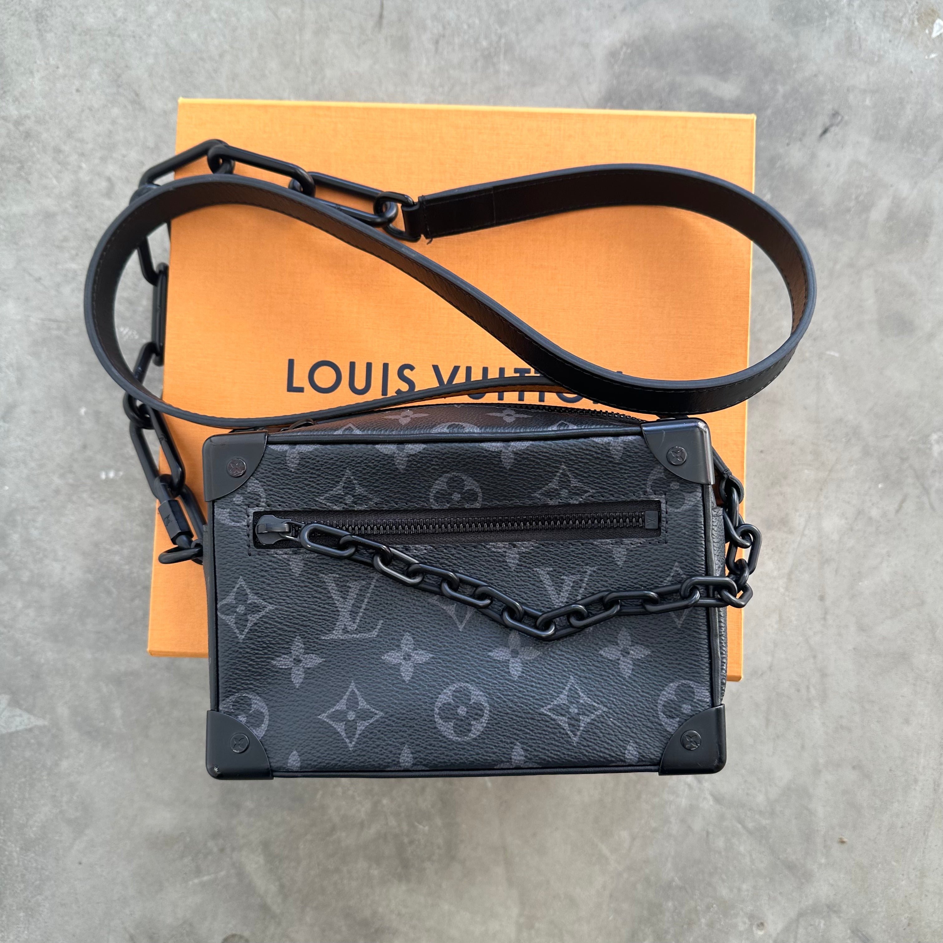 Buy Louis Vuitton Mini Soft Trunk Monogram Eclipse Black Online in  Australia