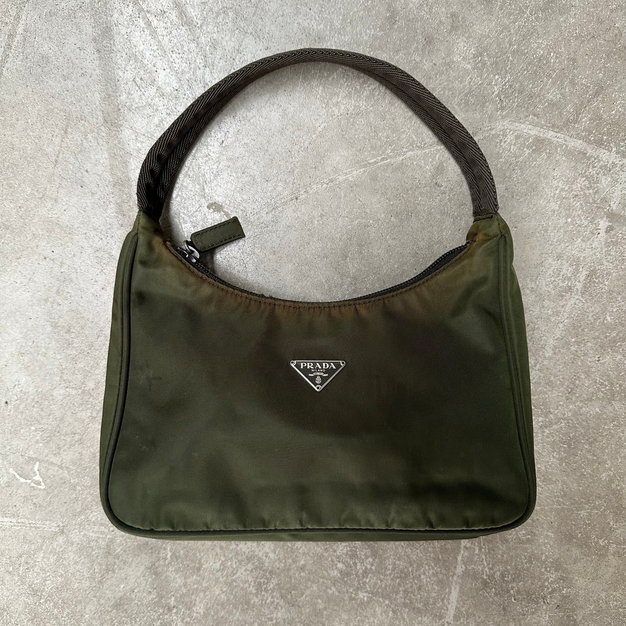 Prada Hobo Shoulder Bag Green